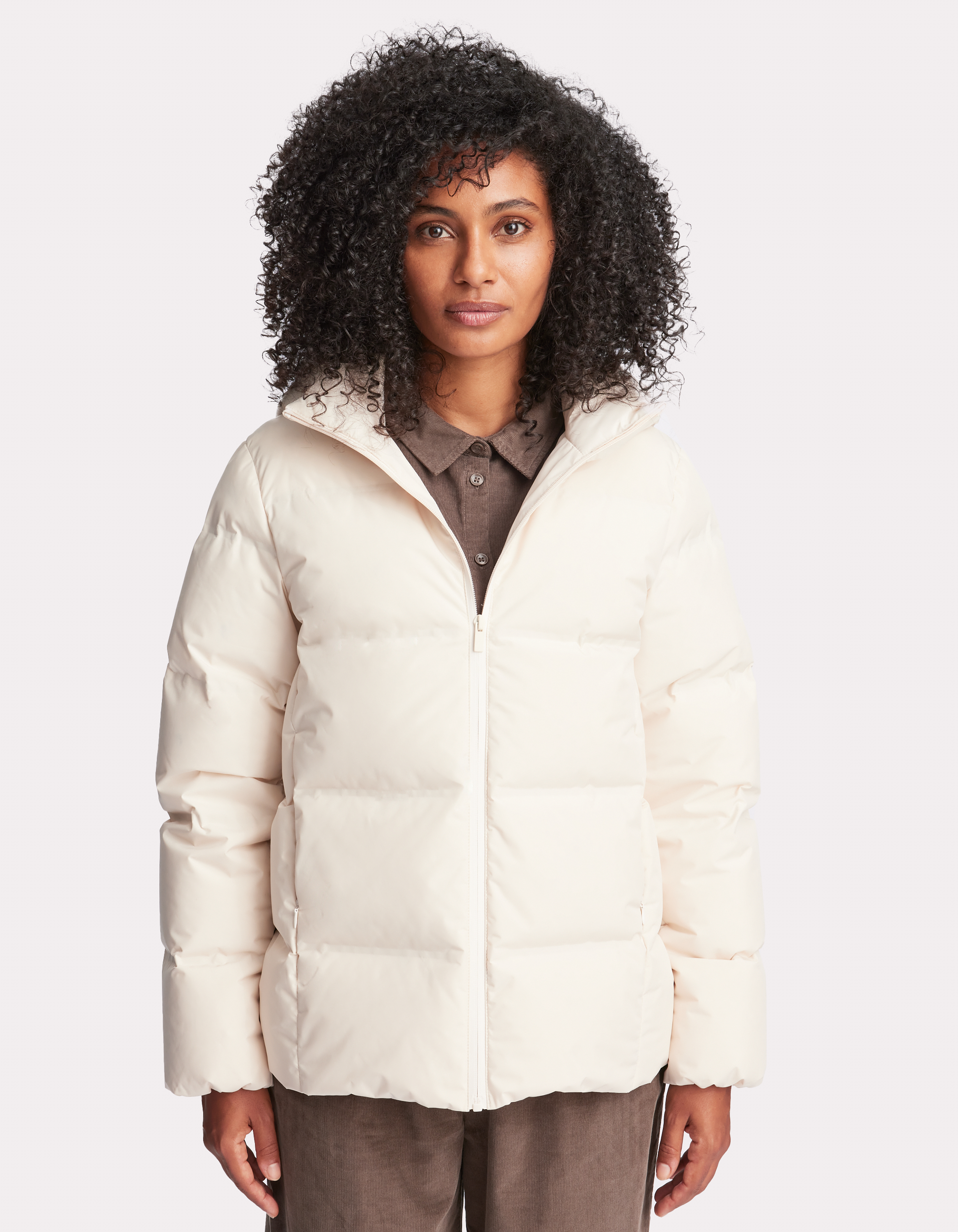 Doudoune en plume sans couture - écru - celio - Modalova