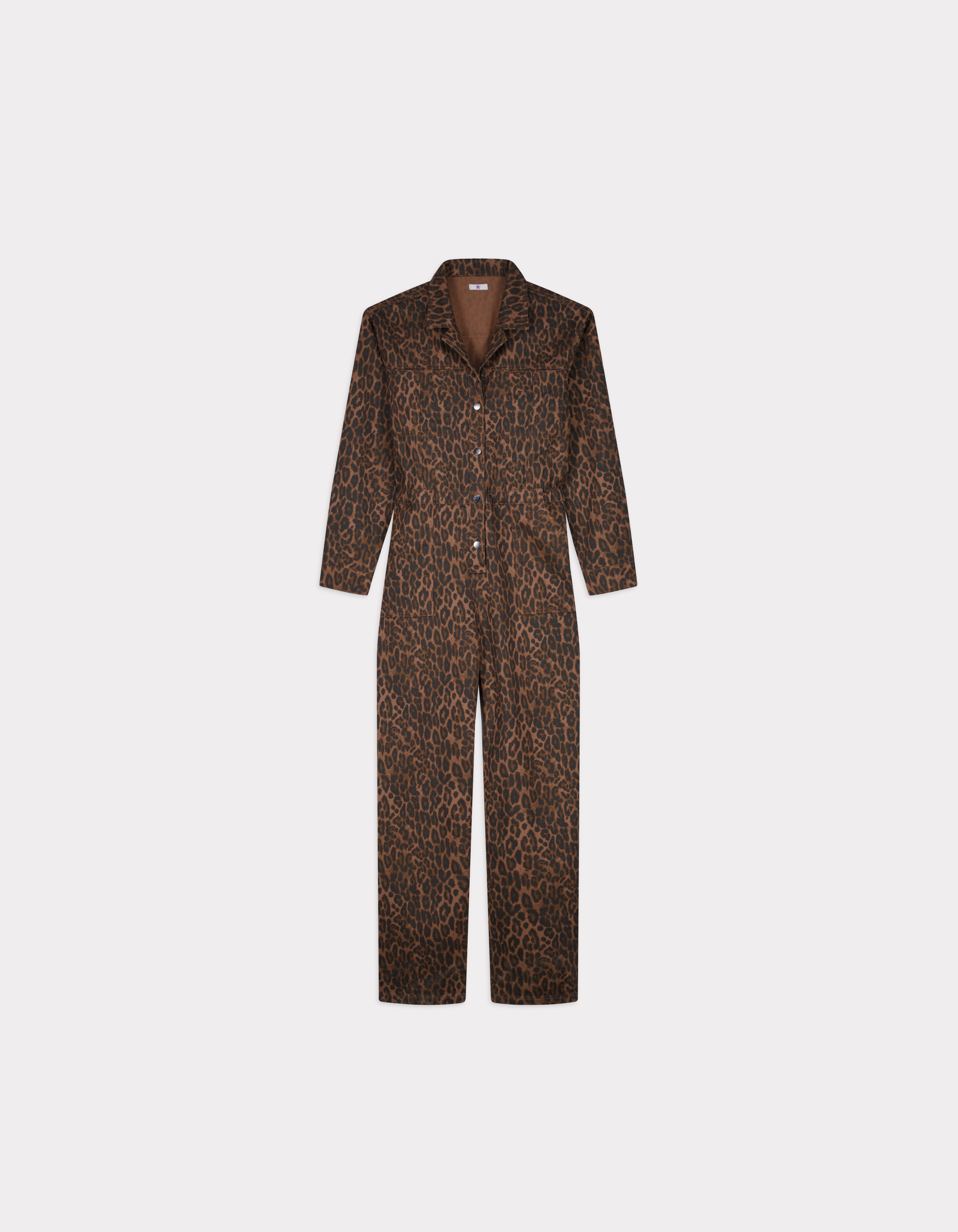 Combinaison zippée - motif léopard