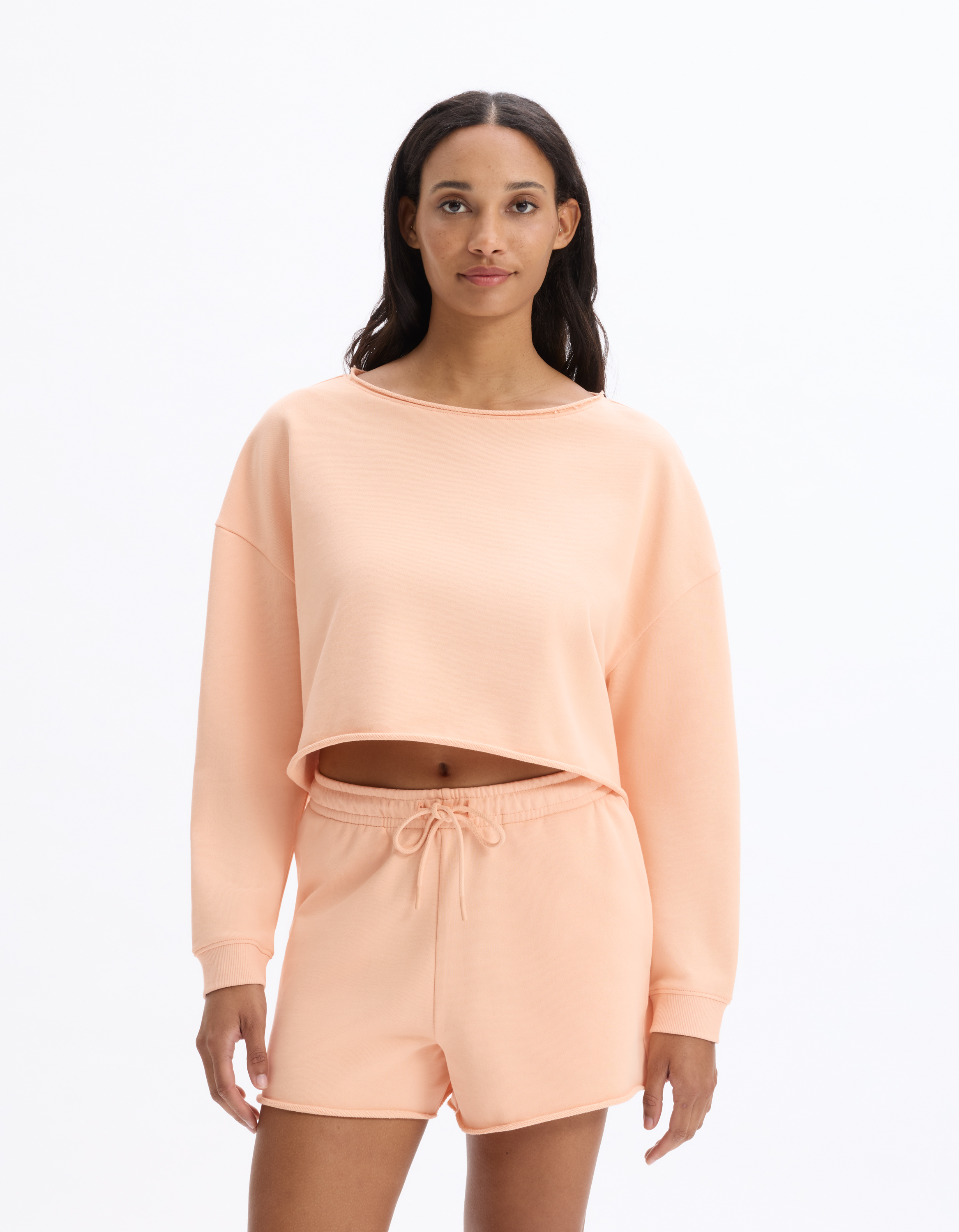 Sweat crop en terry - rose - celio - Modalova