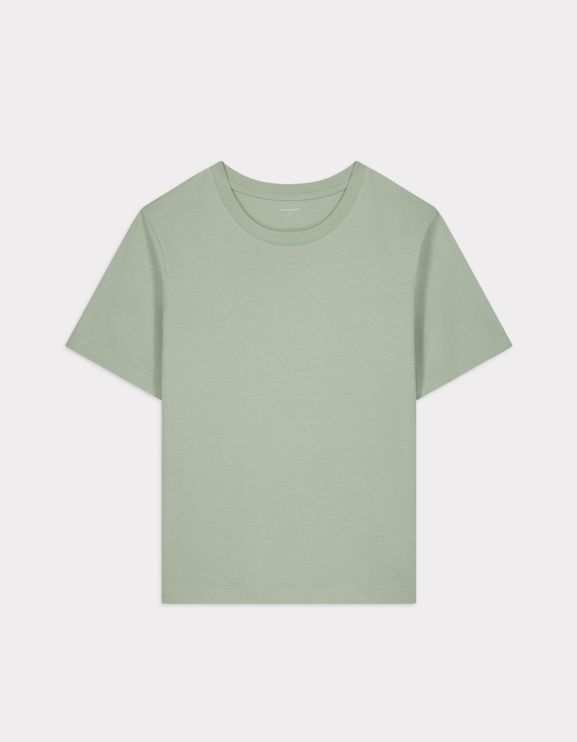 T-shirt en coton biologique fit long - vert
