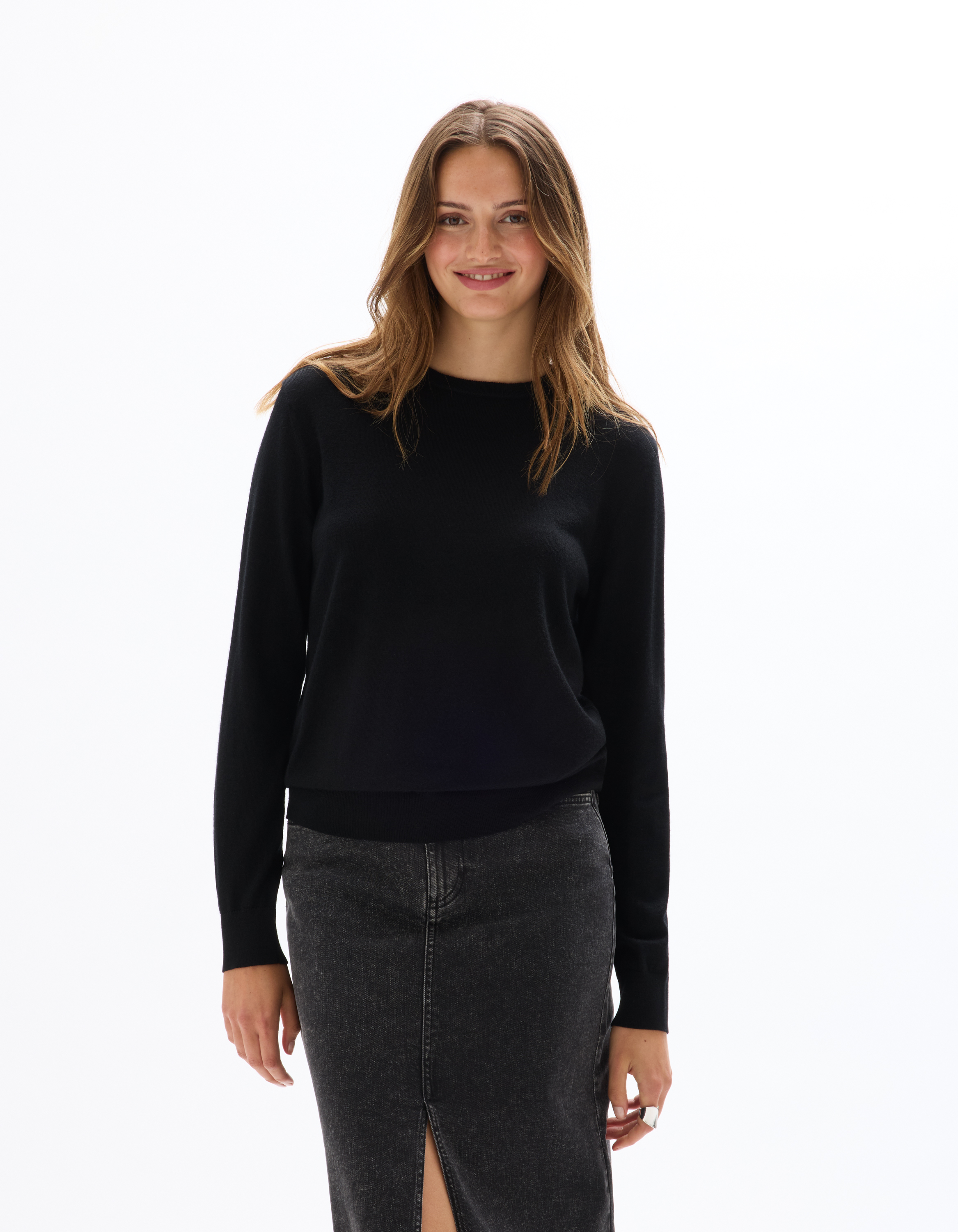 Pull 100% laine mérinos à col rond - celio - Modalova