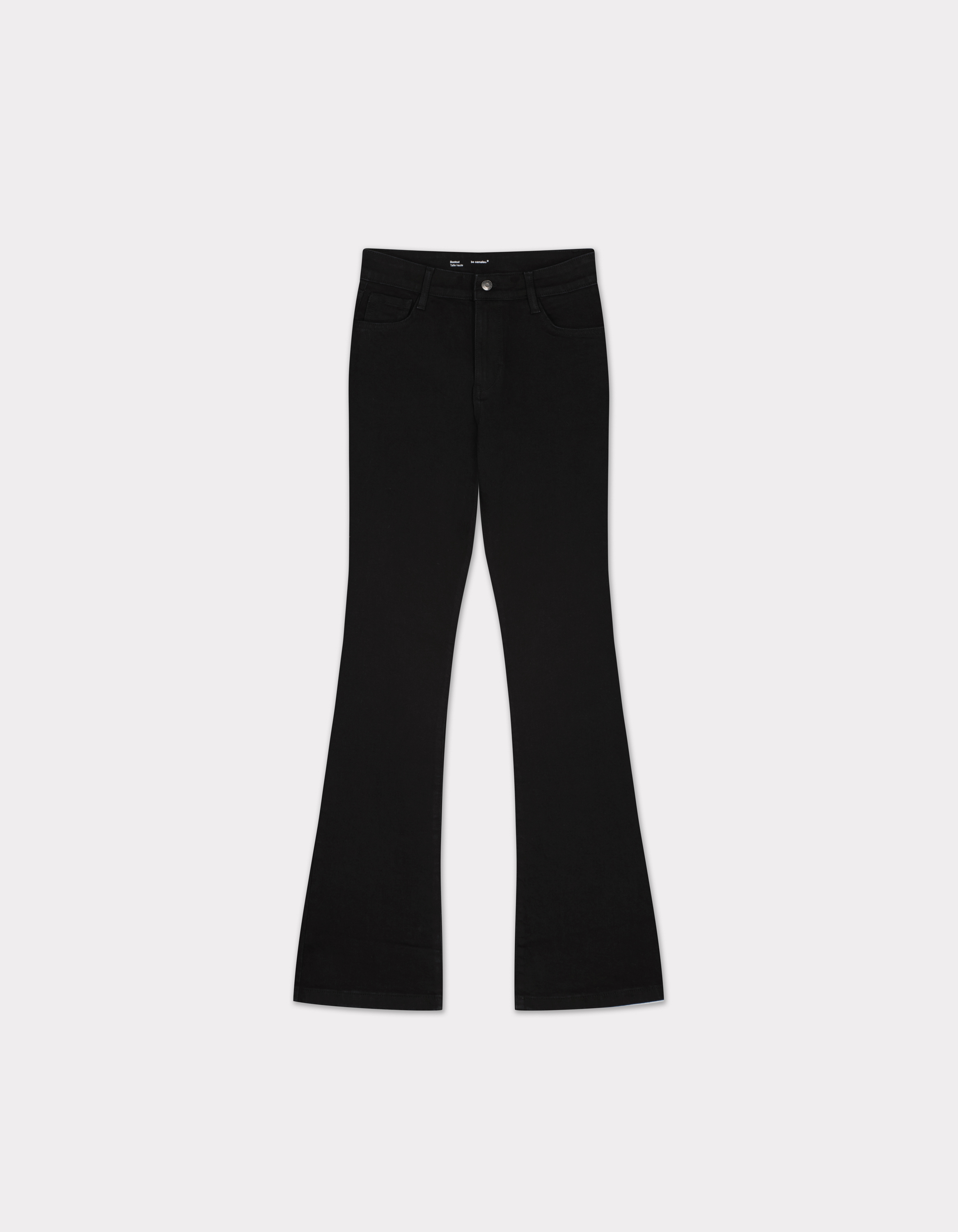Jean bootcut taille haute - noir