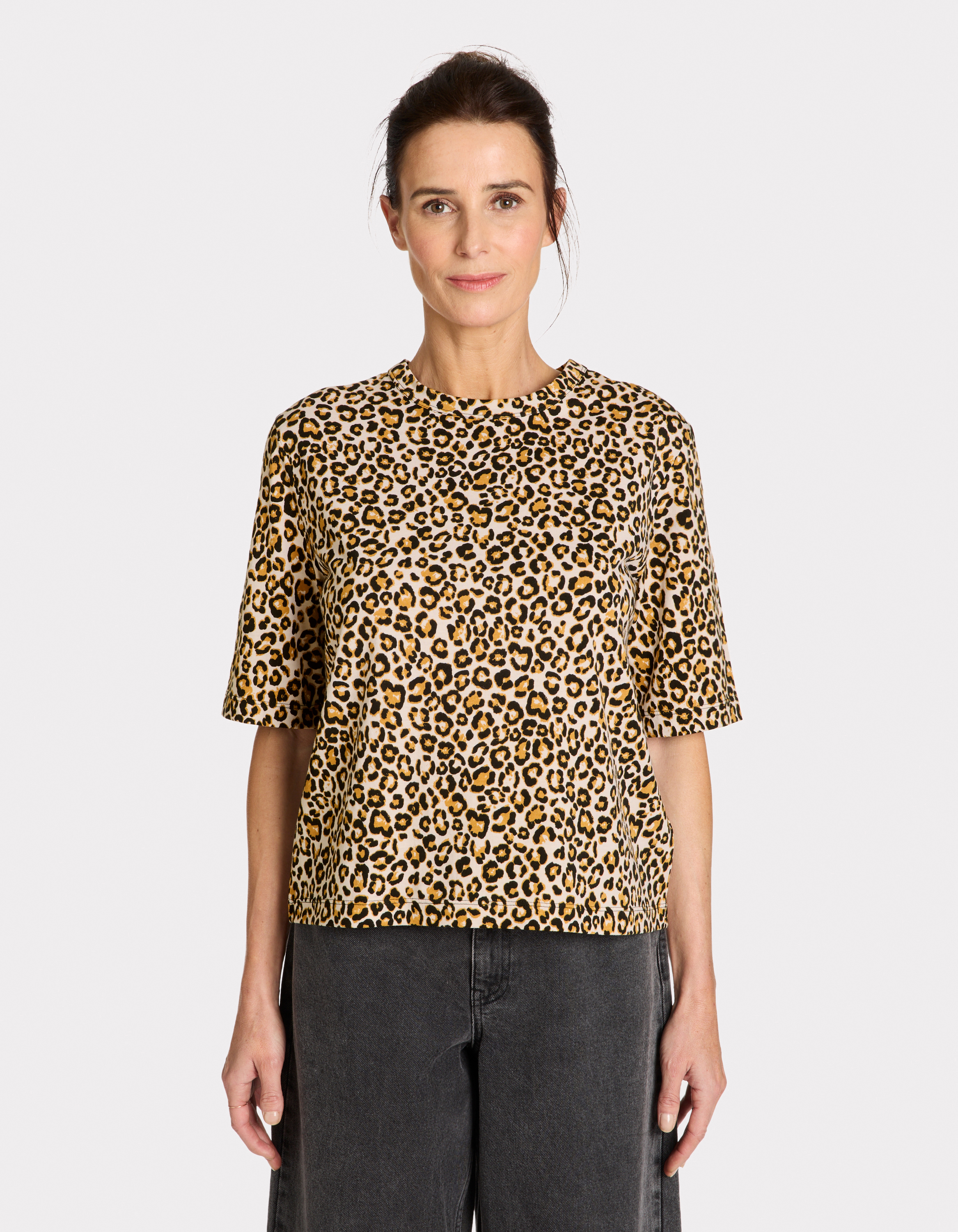 T-shirt léopard - beige - celio - Modalova