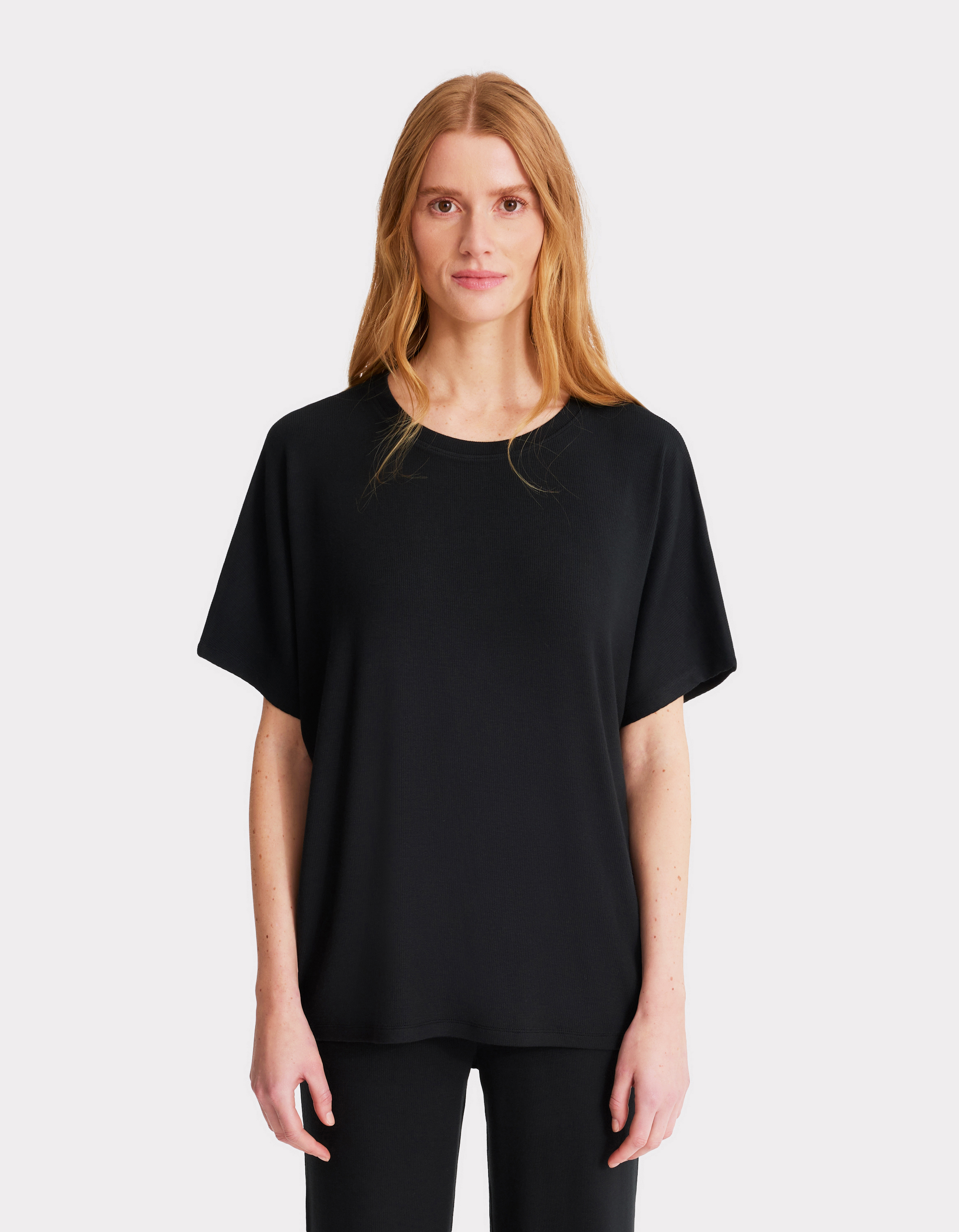 T-shirt en modal - noir - celio - Modalova
