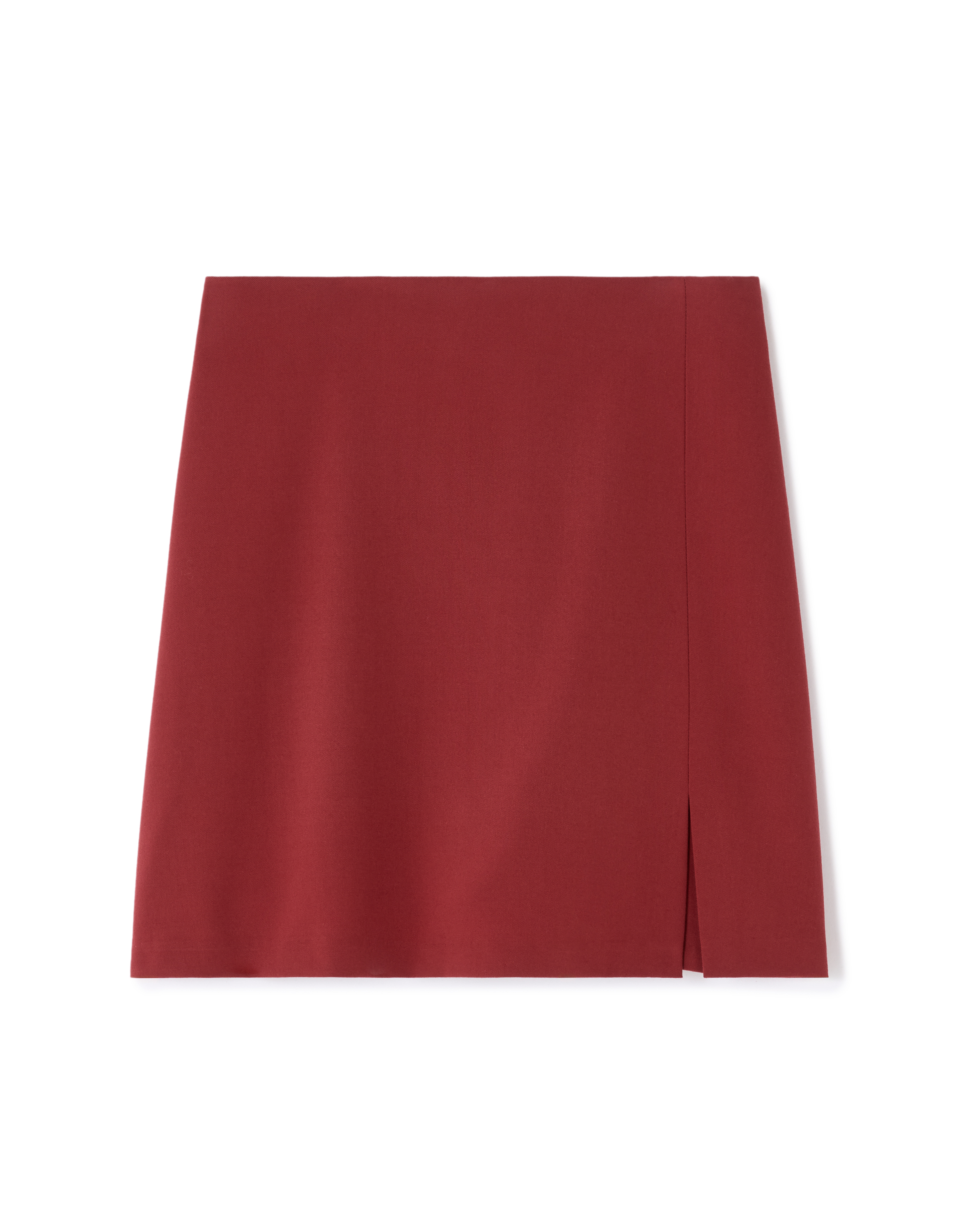 Jupe short droite - rouge