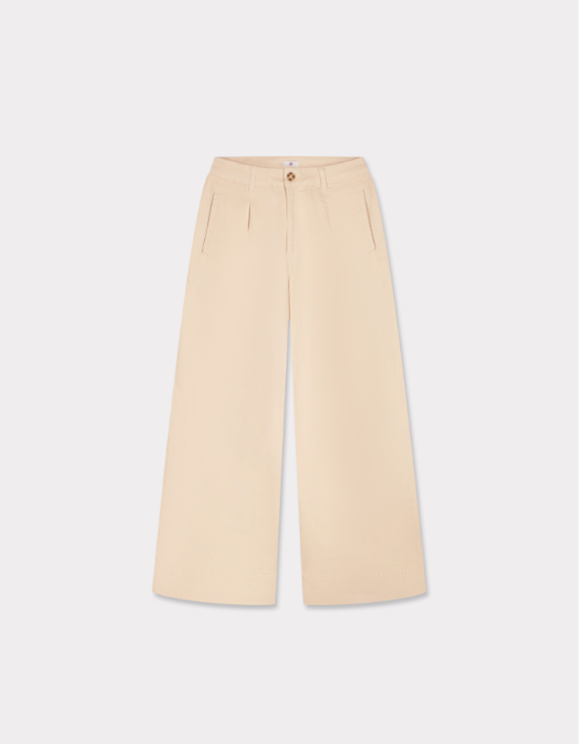 Pantalon long à pinces - beige