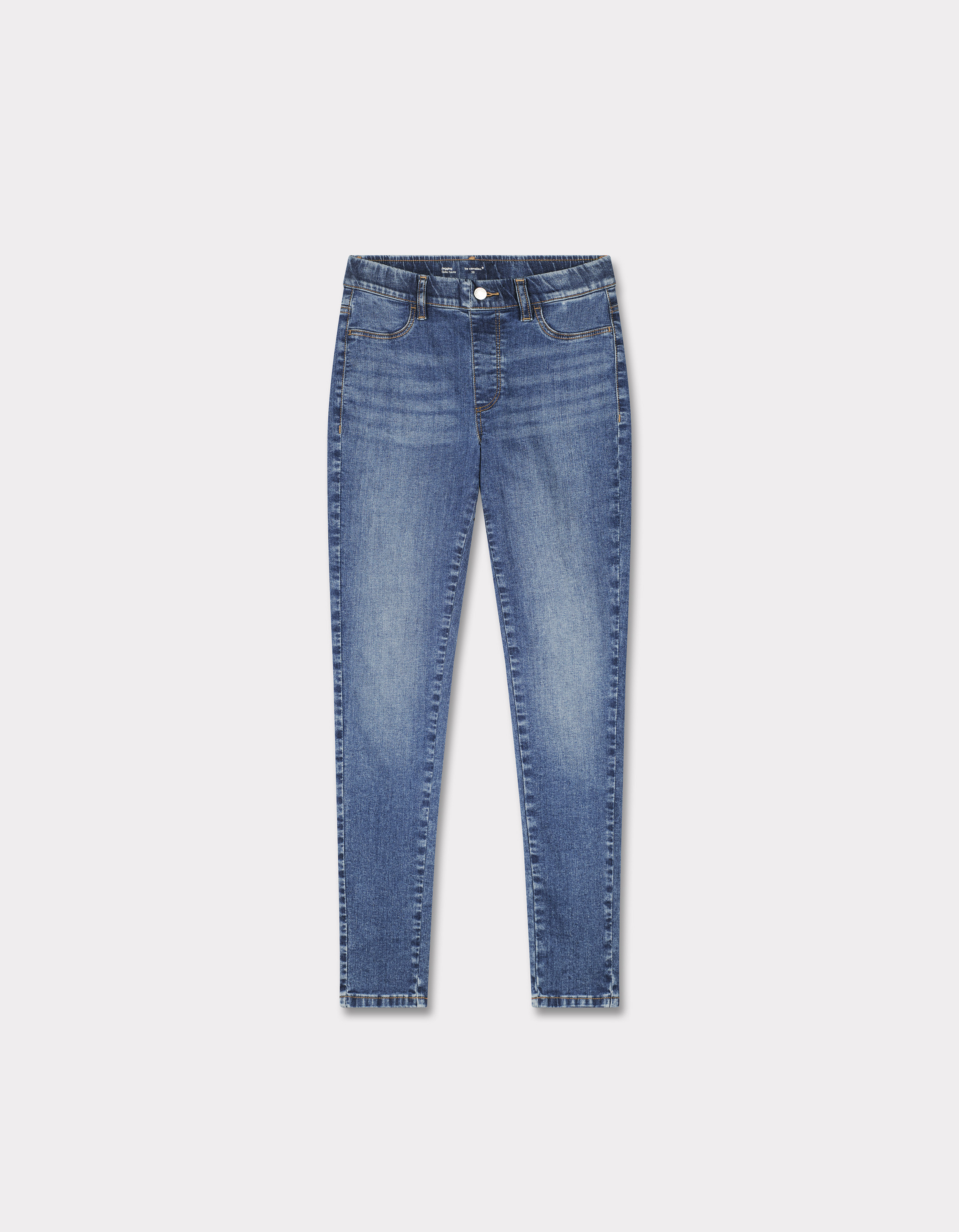 Jegging taille haute - bleu