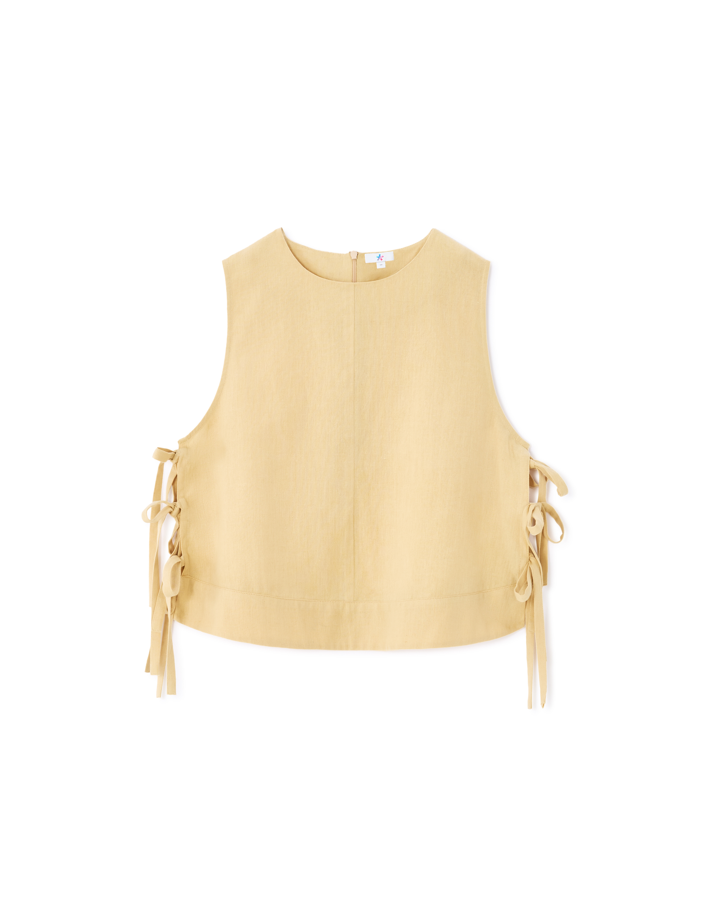 Top avec liens côtés - jaune