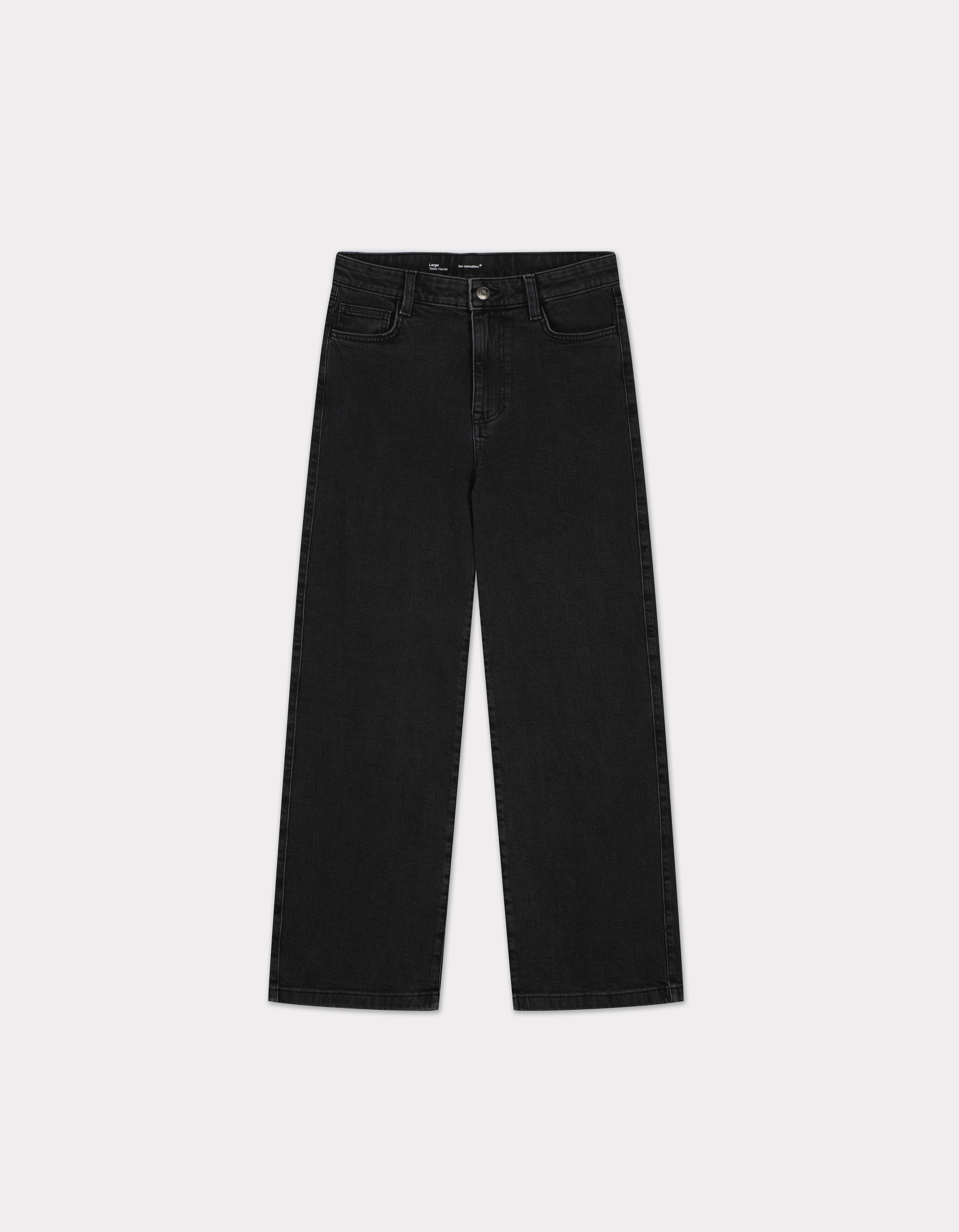 Jean large longeur cheville - gris