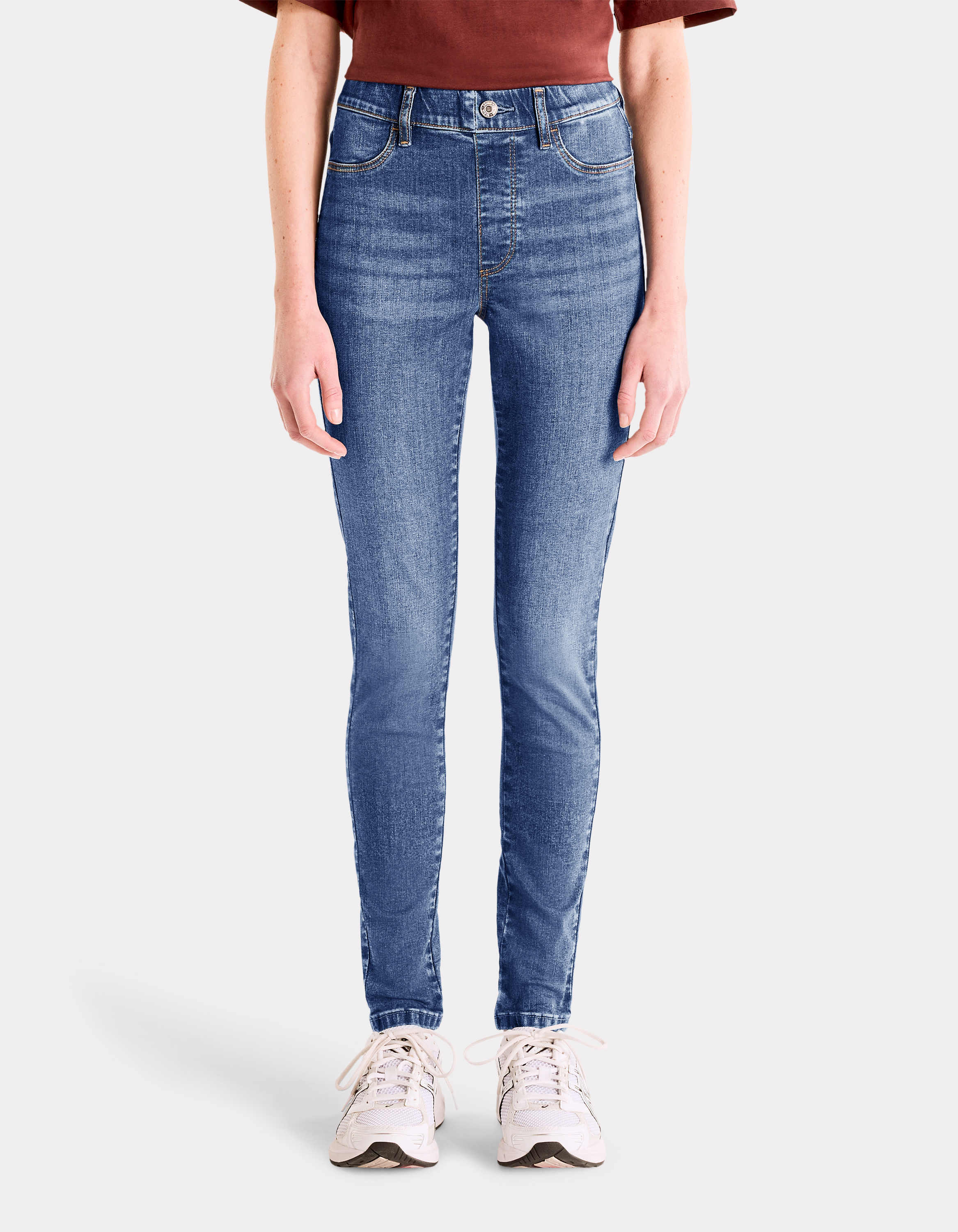 Jegging taille haute - bleu - celio - Modalova
