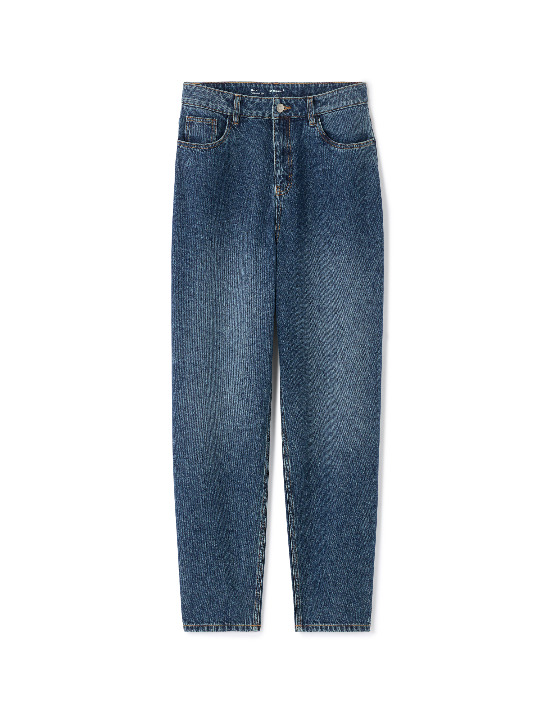 Jean barrel - bleu