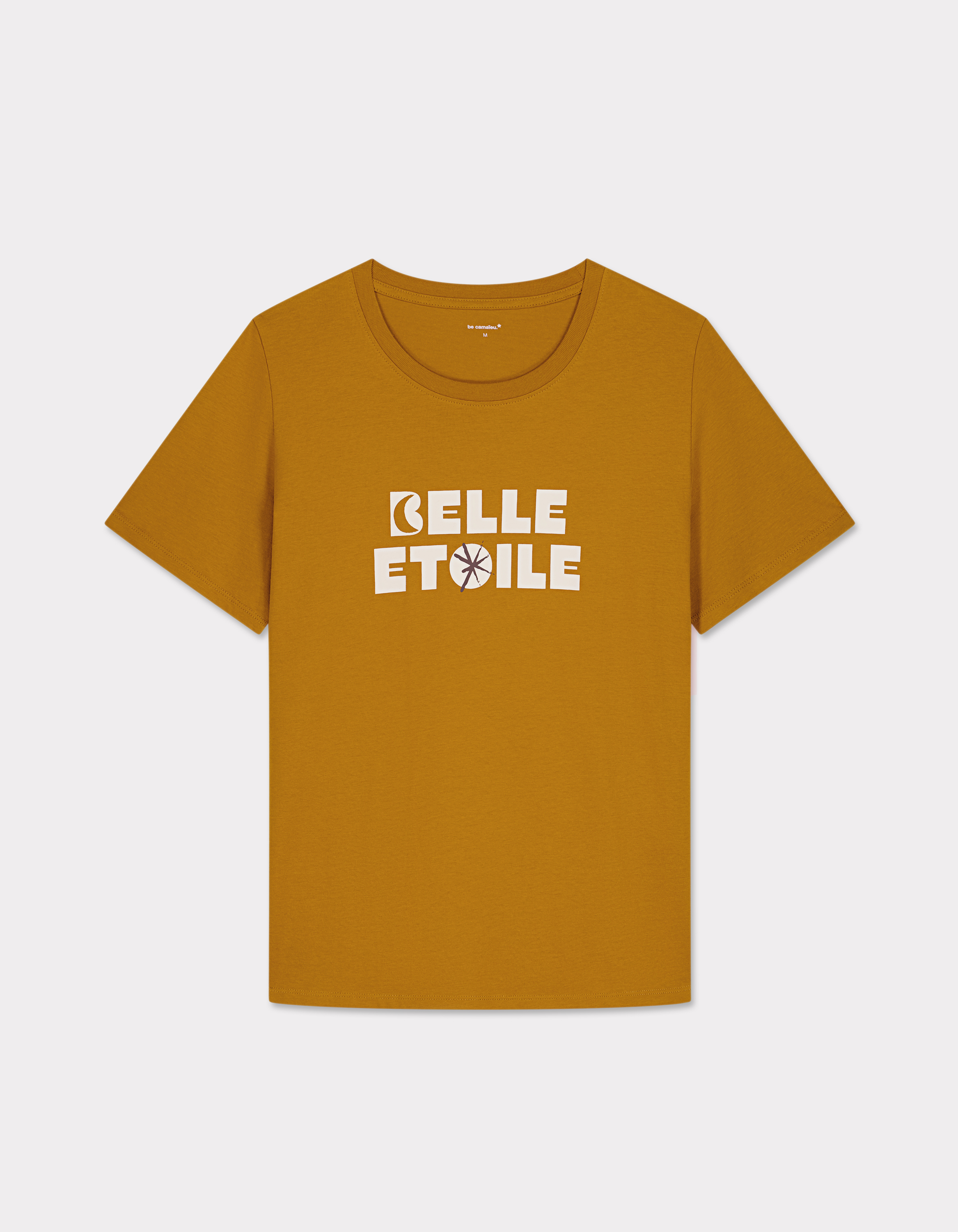 T-shirt imprimé en coton - kaki