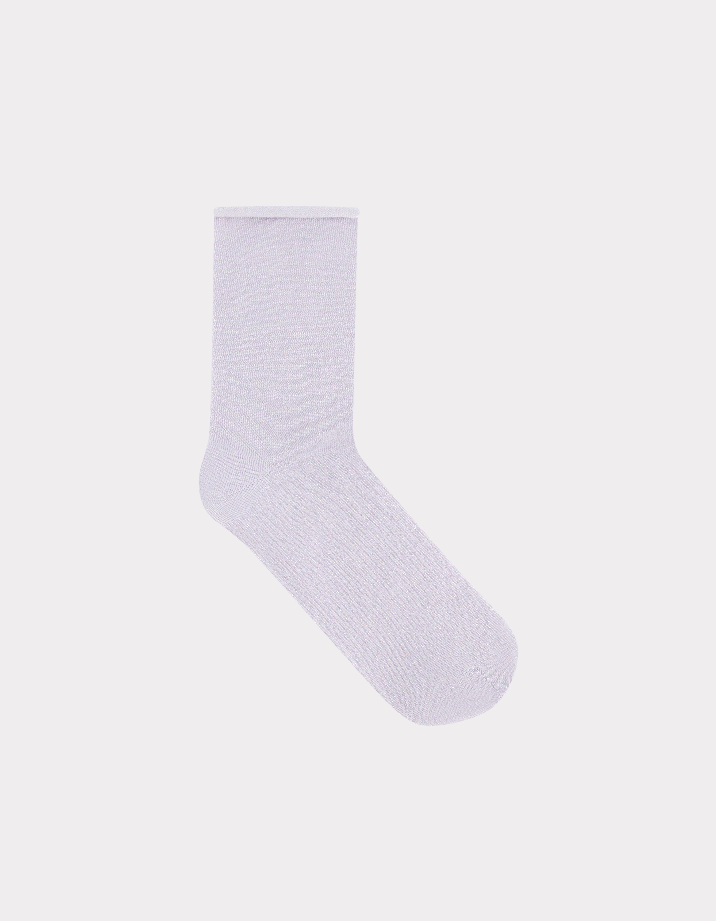 Chaussettes courtes en lurex - violet