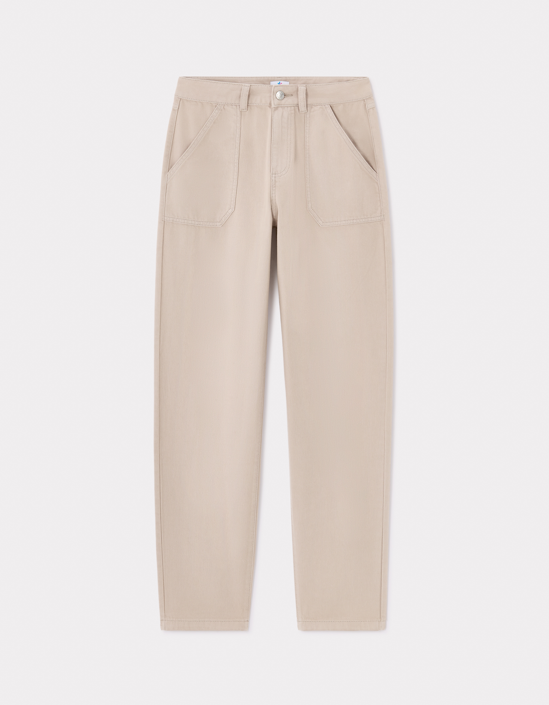 Pantalon droit - gris