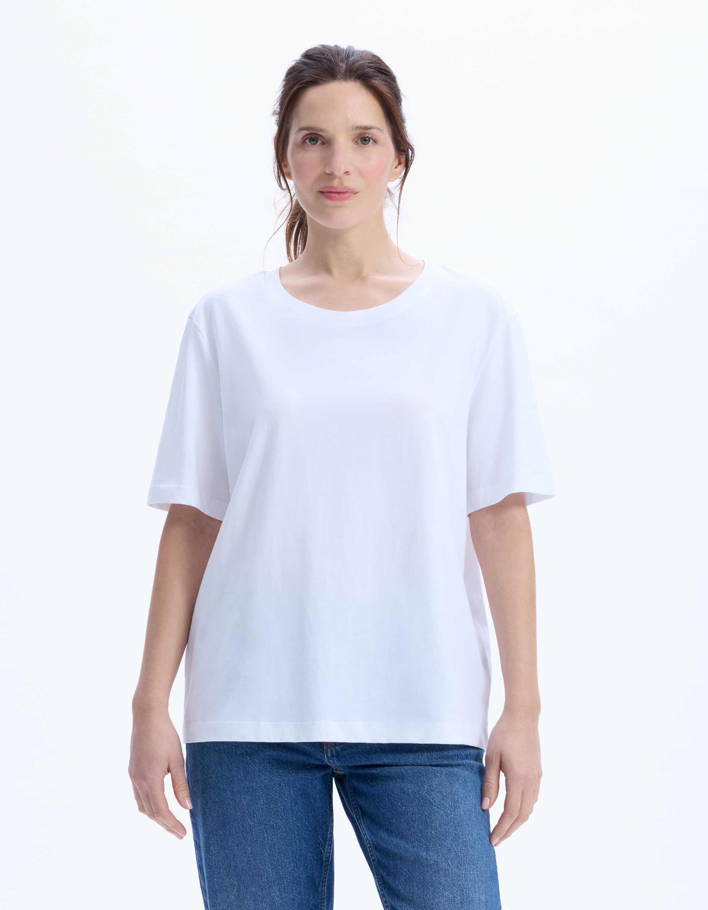 T-shirt en coton biologique fit long - celio - Modalova
