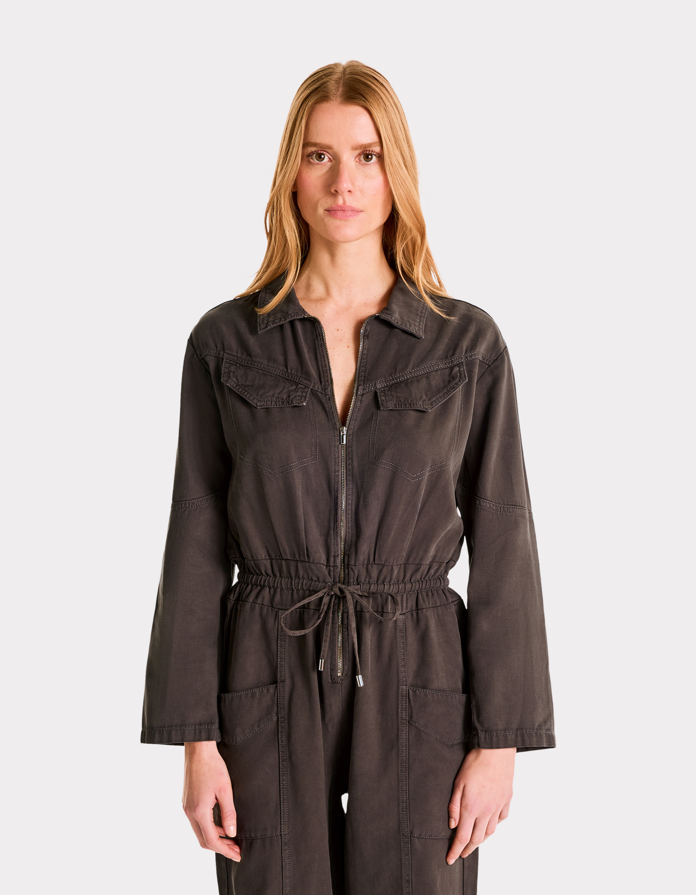 Combinaison zippée avec cordon - gris - celio - Modalova