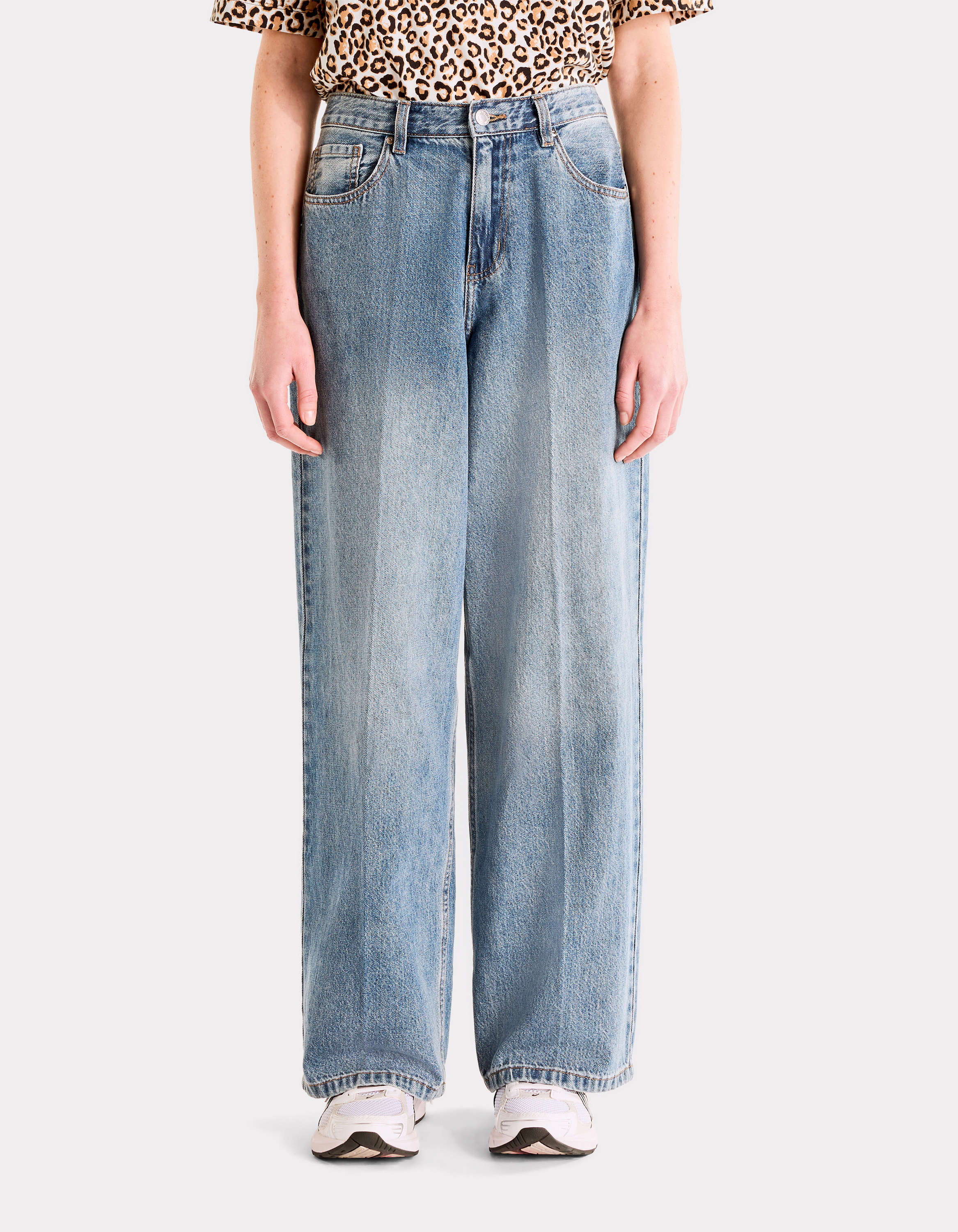 Jean baggy - bleached - celio - Modalova