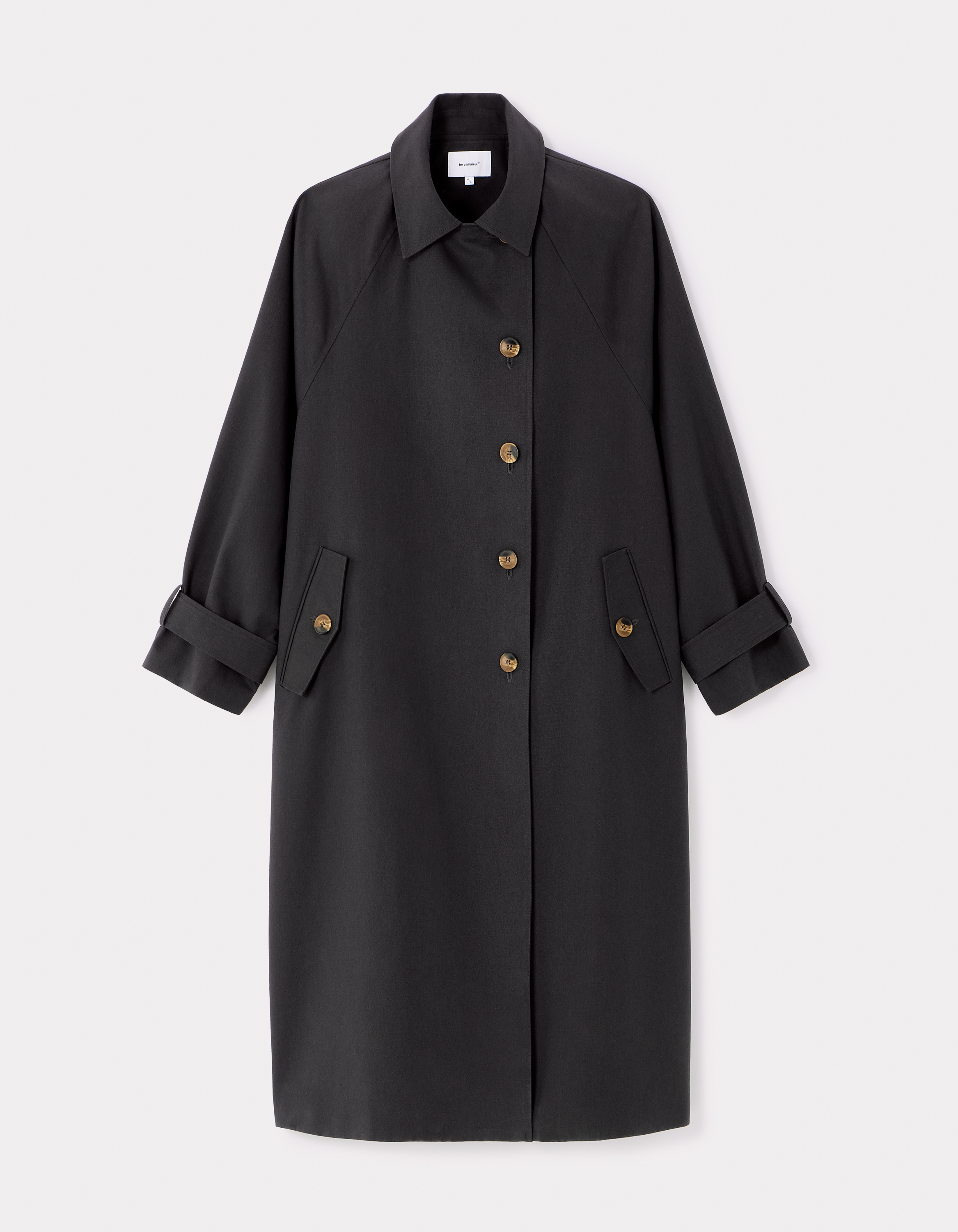 Trench oversize - gris anthracite