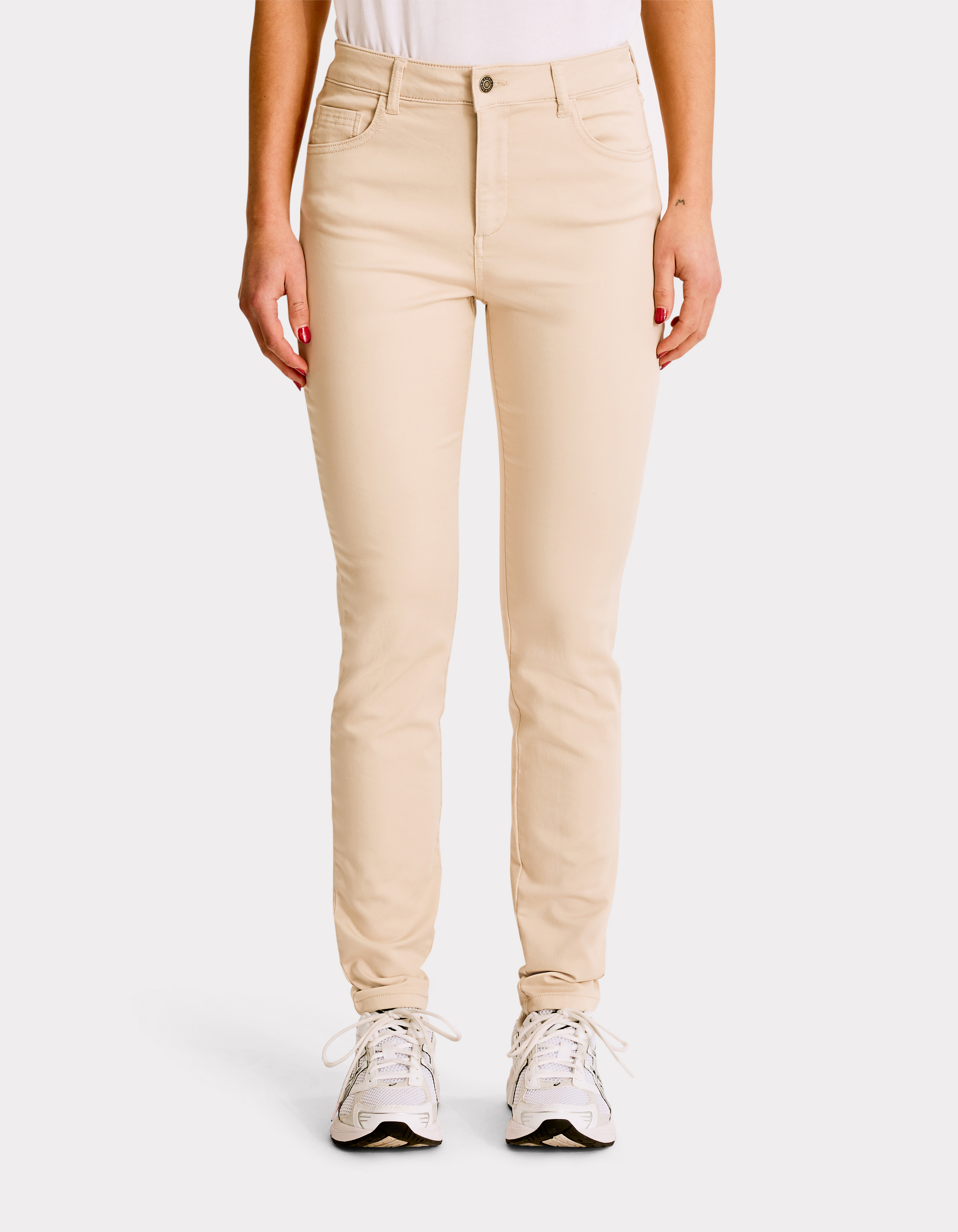 Pantalon slim ultrastretch - beige - celio - Modalova