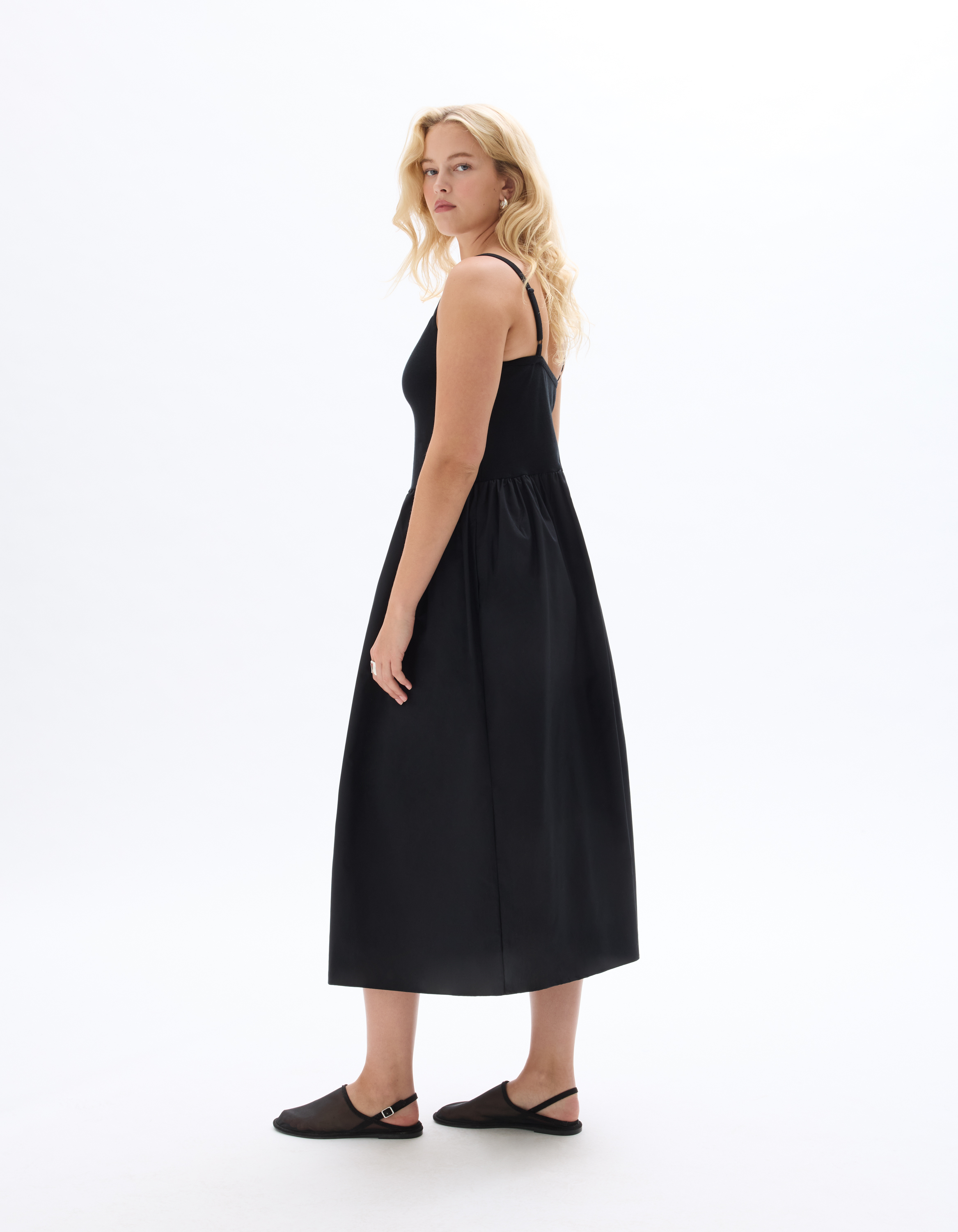 Robe bi-matière - noir - celio - Modalova