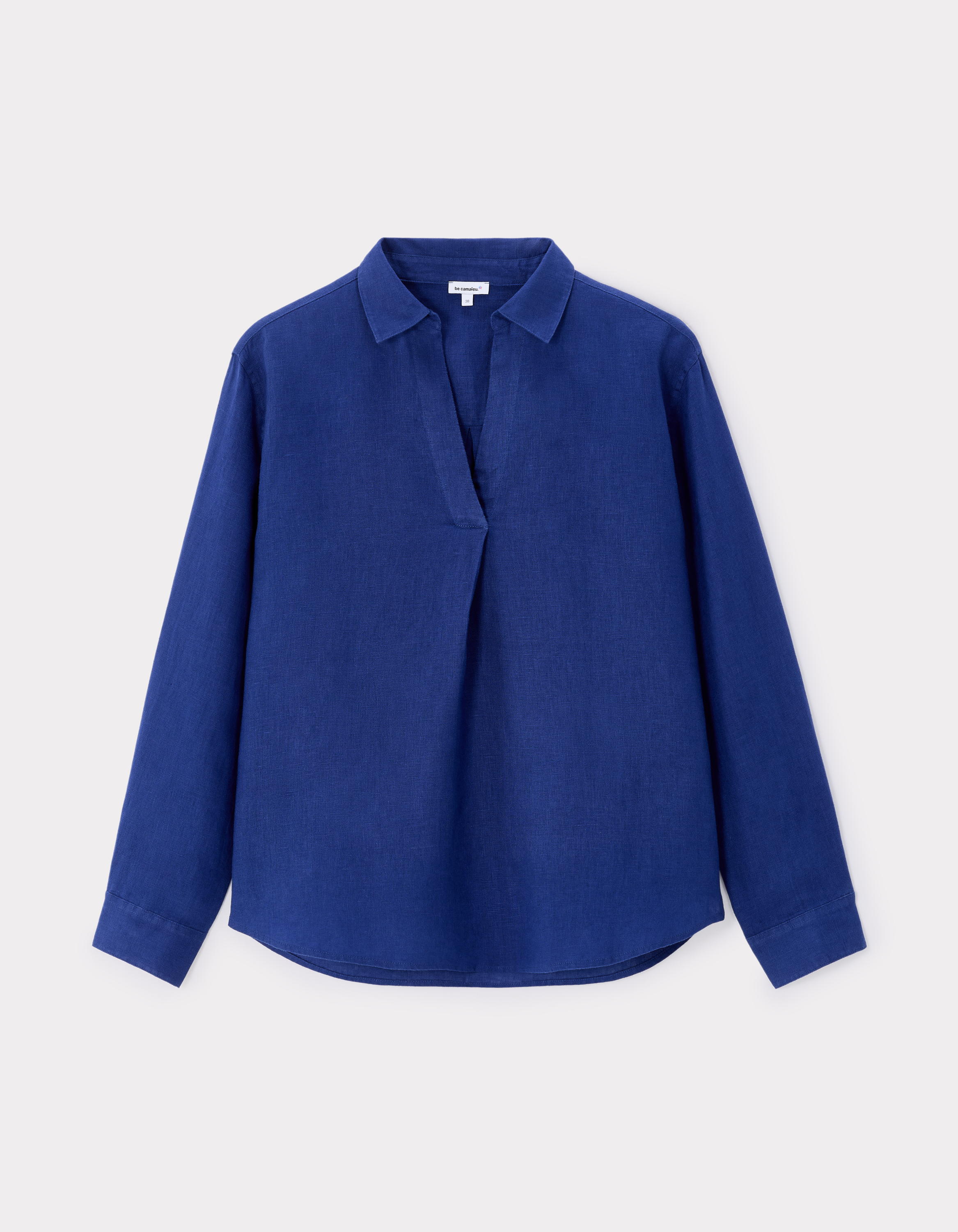 Blouse 100% Lin - indigo