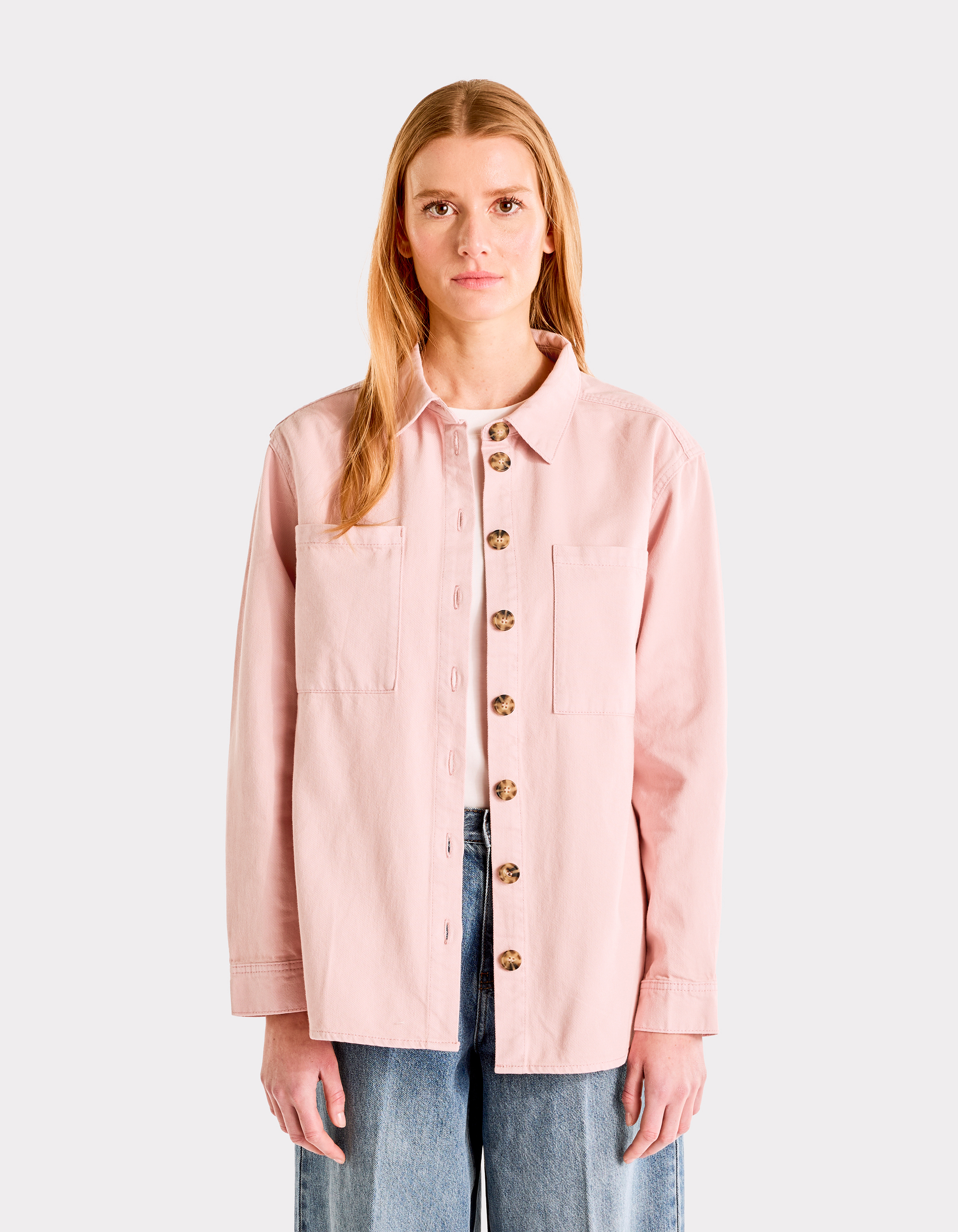 Surchemise en coton - rose - celio - Modalova