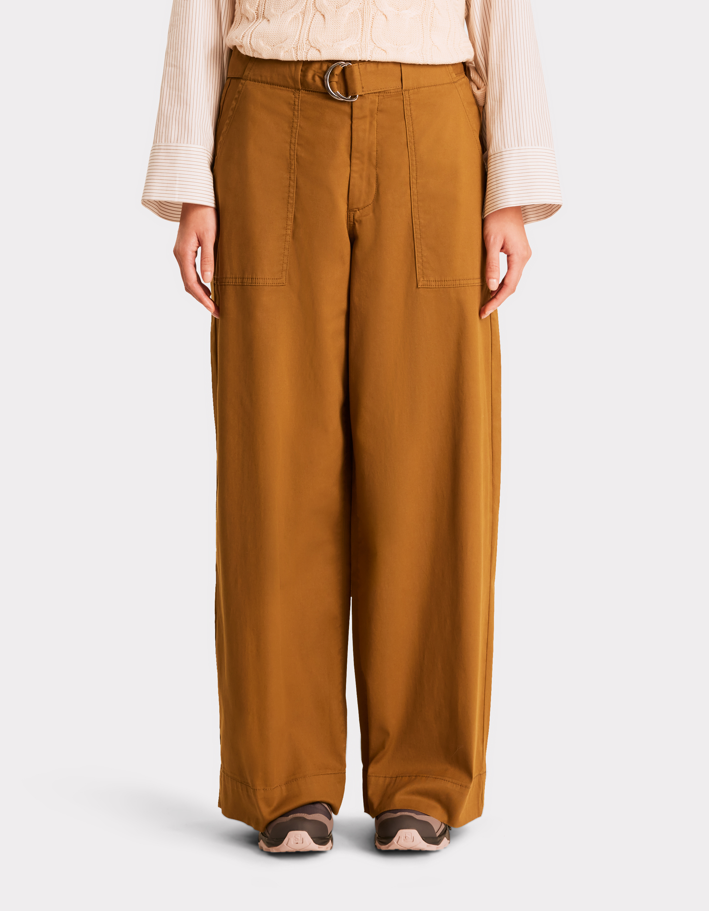 Pantalon poches cargo à ceinture - vert - celio - Modalova