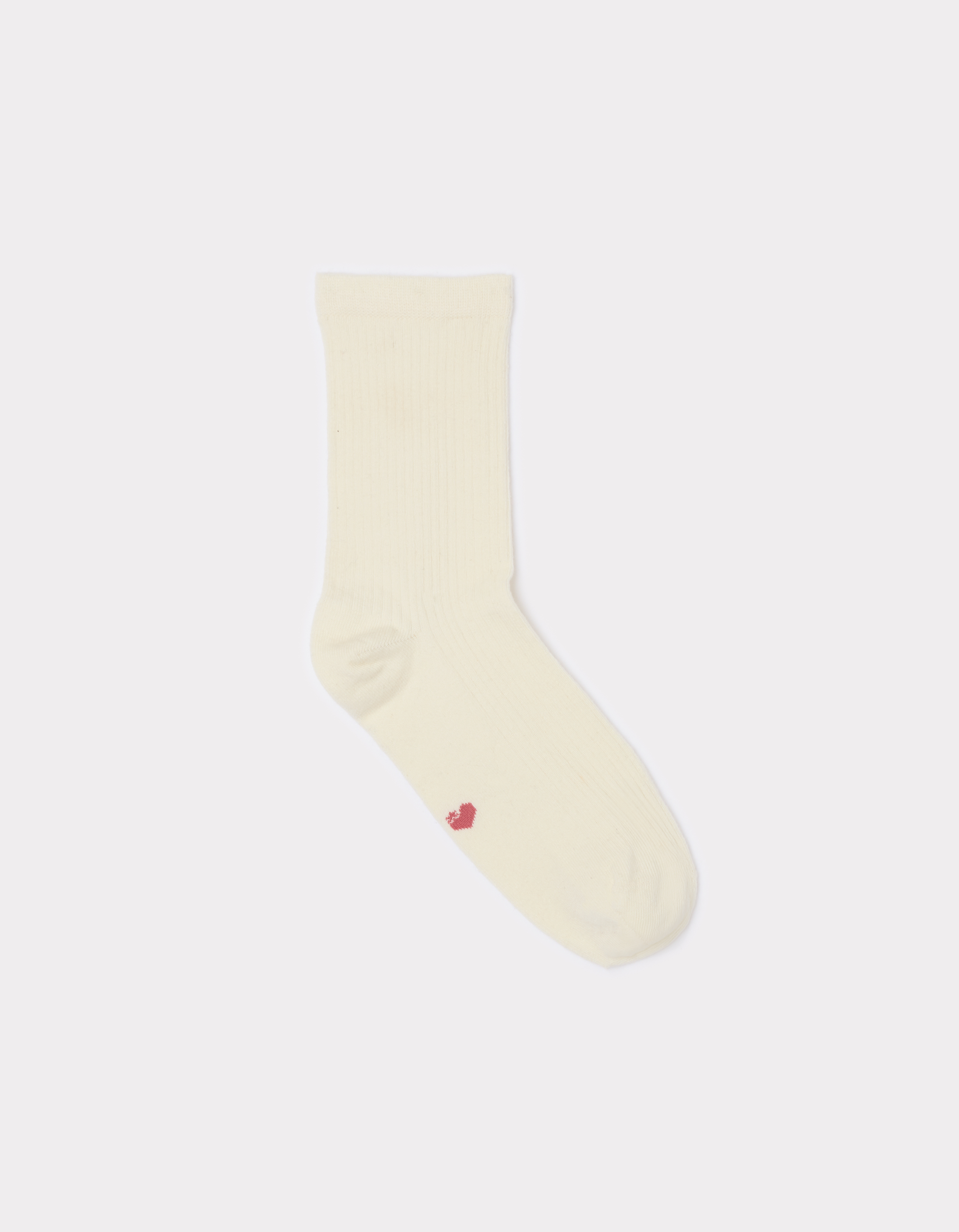 Chaussettes courtes en coton - écru