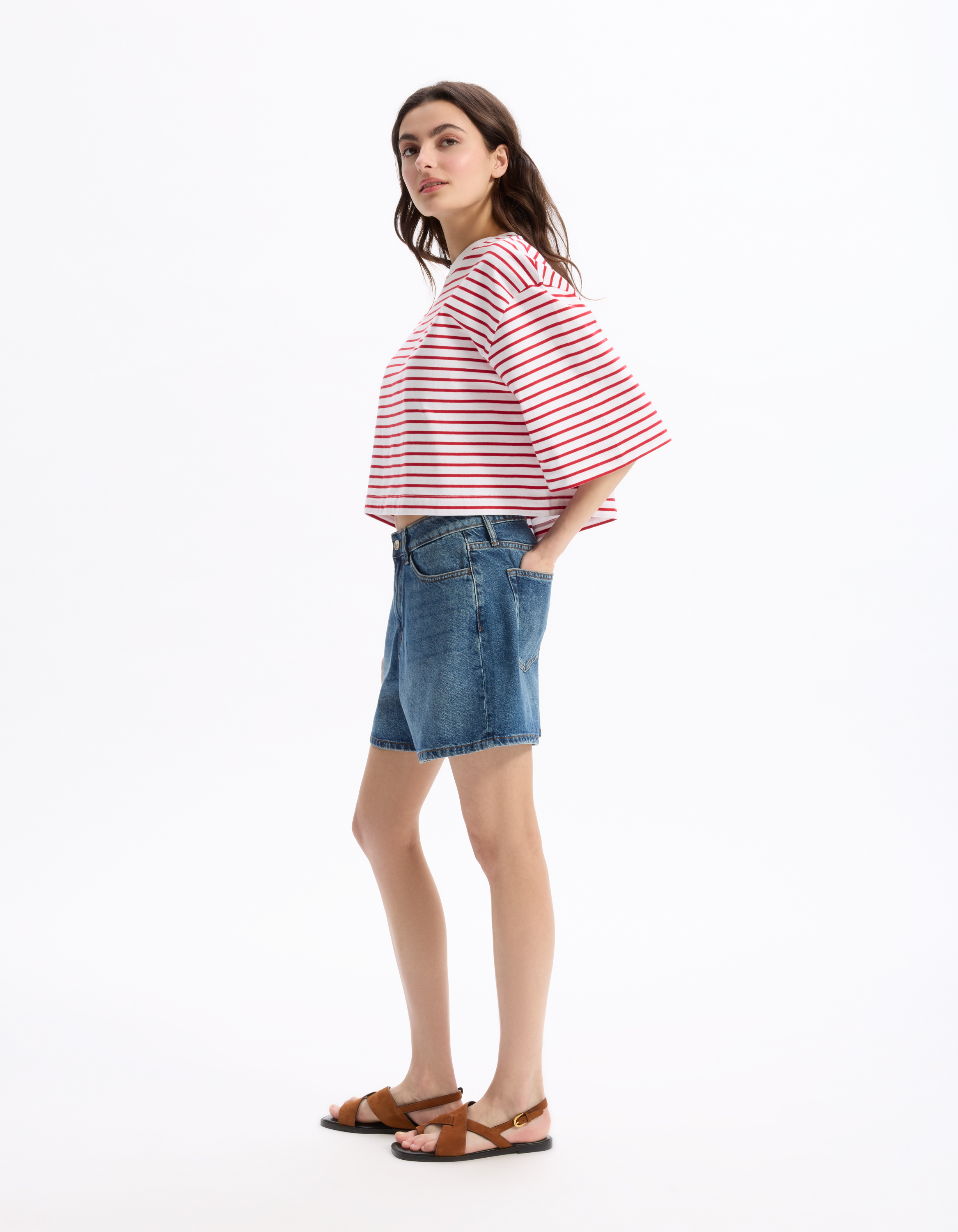 Short en jean - bleu - celio - Modalova