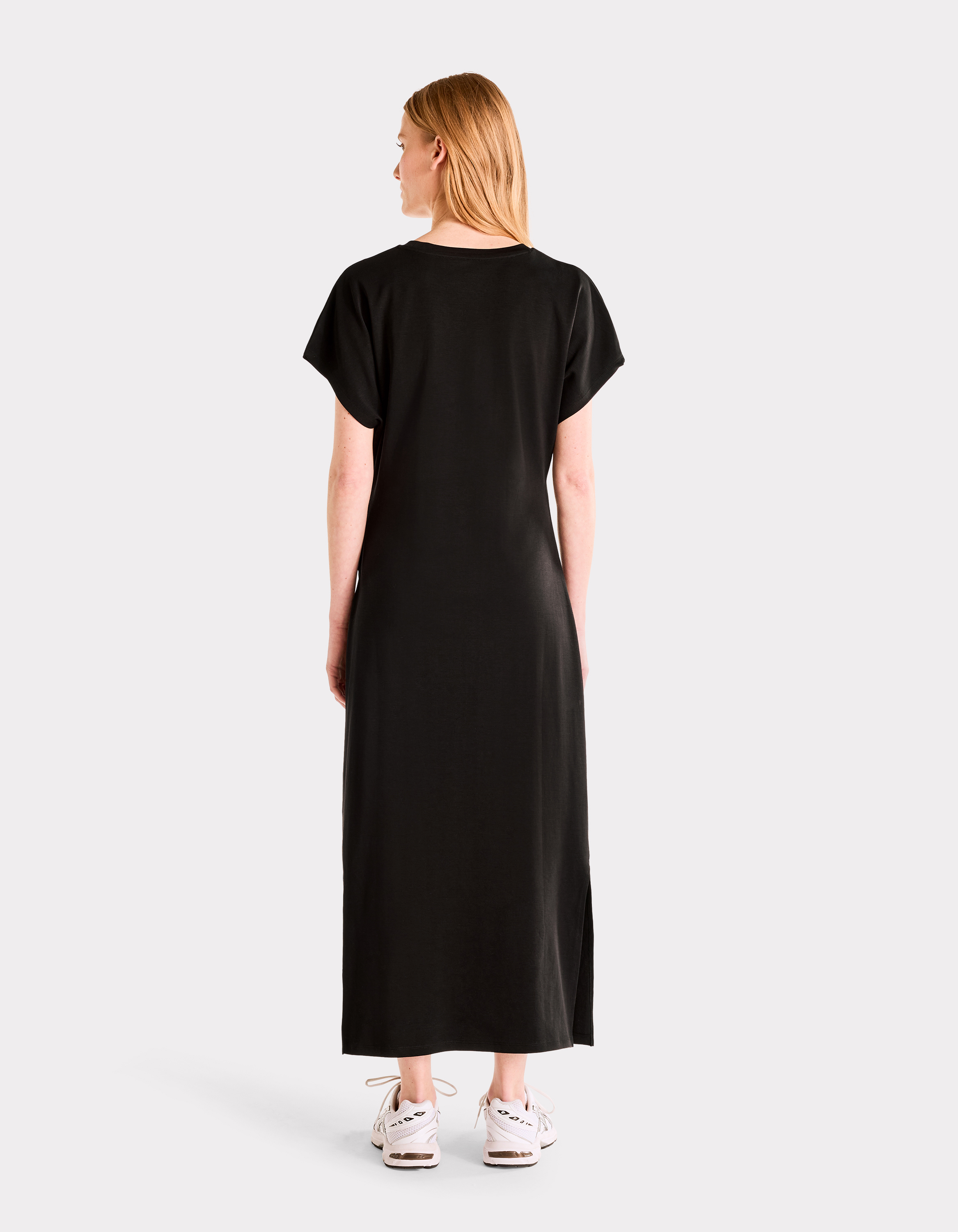 Robe nouée en coton doux - noir - celio - Modalova