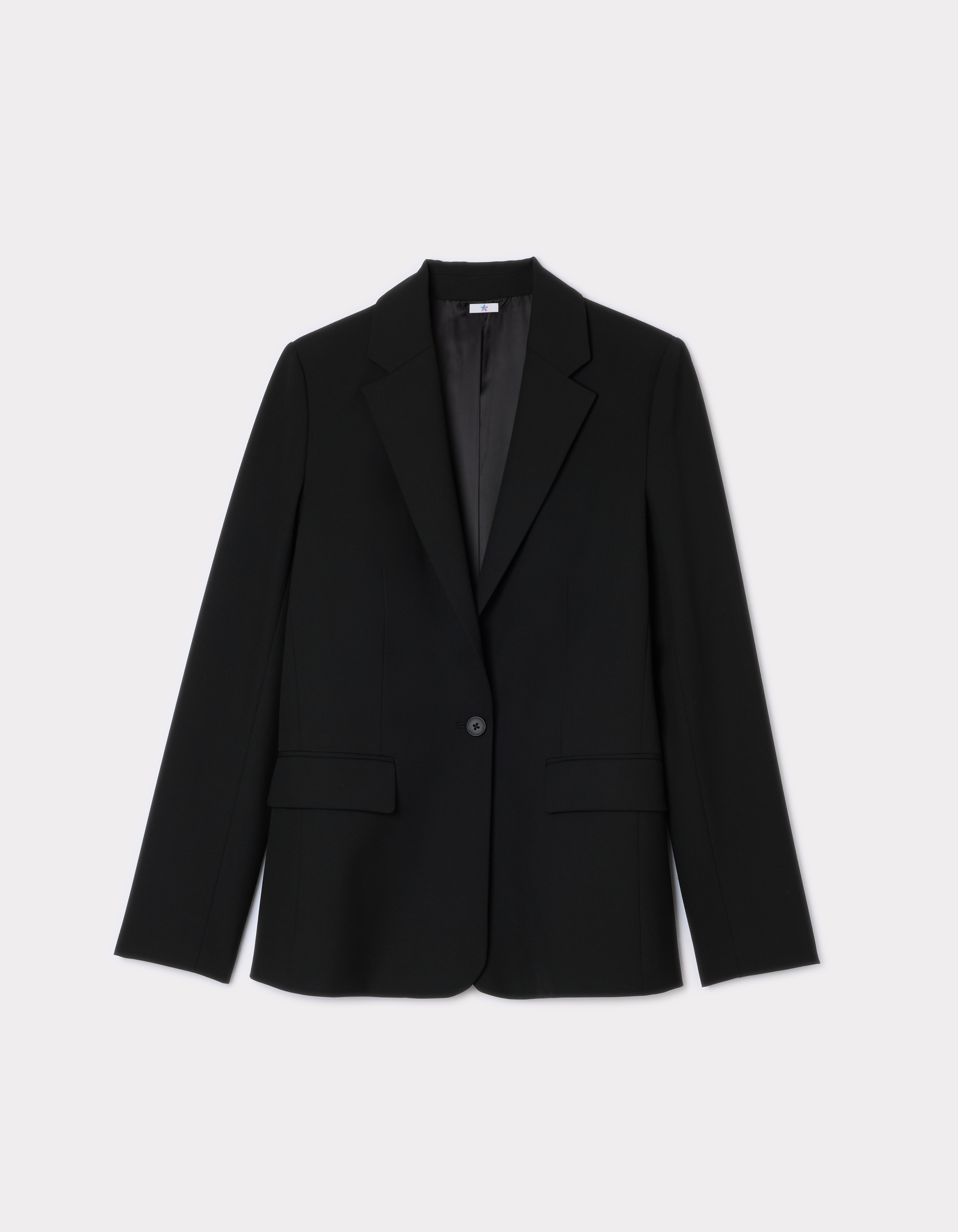 Veste blazer droit - noir