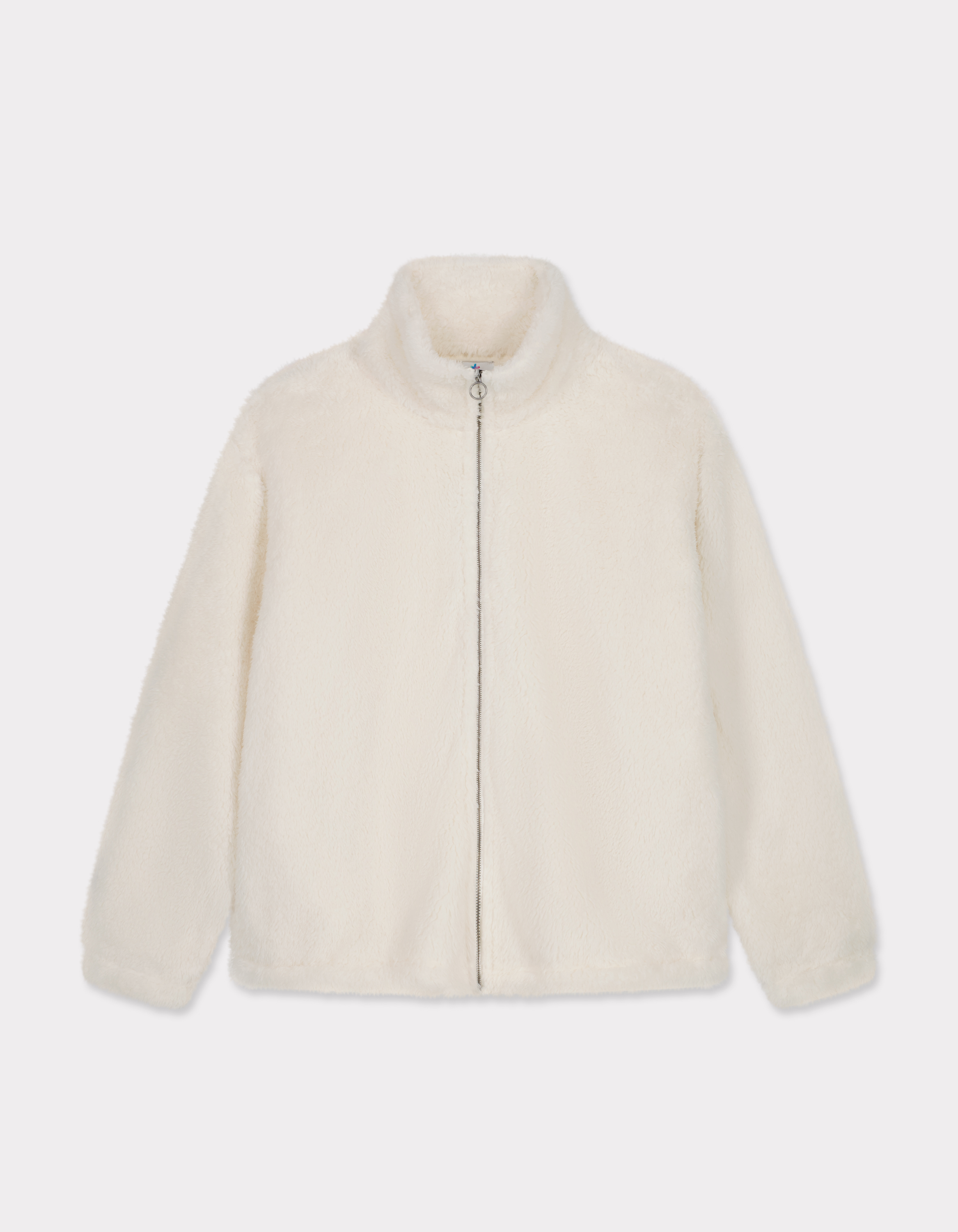 Veste polaire fluffy - écru