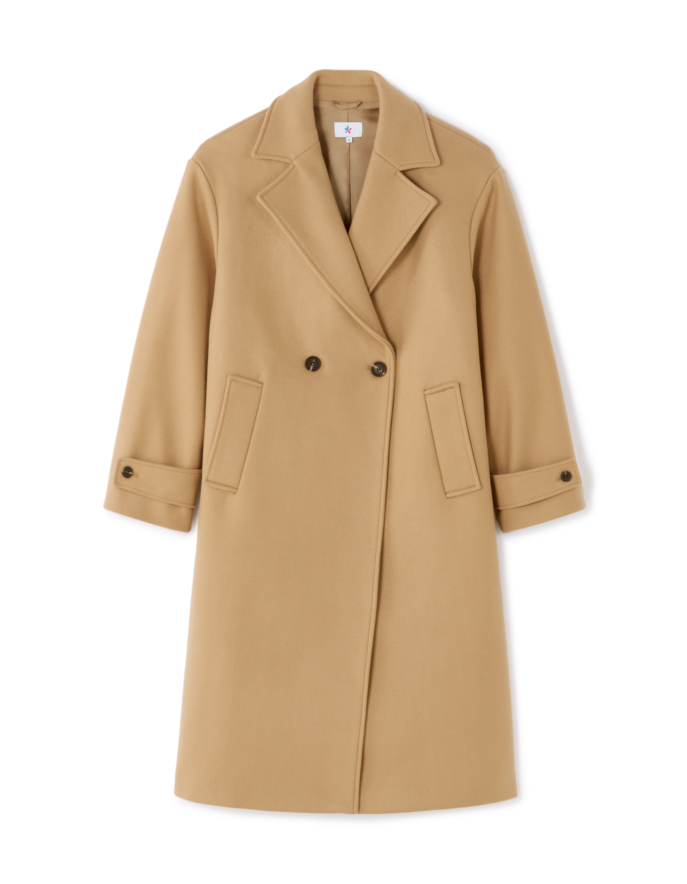 Manteau long oversize - beige