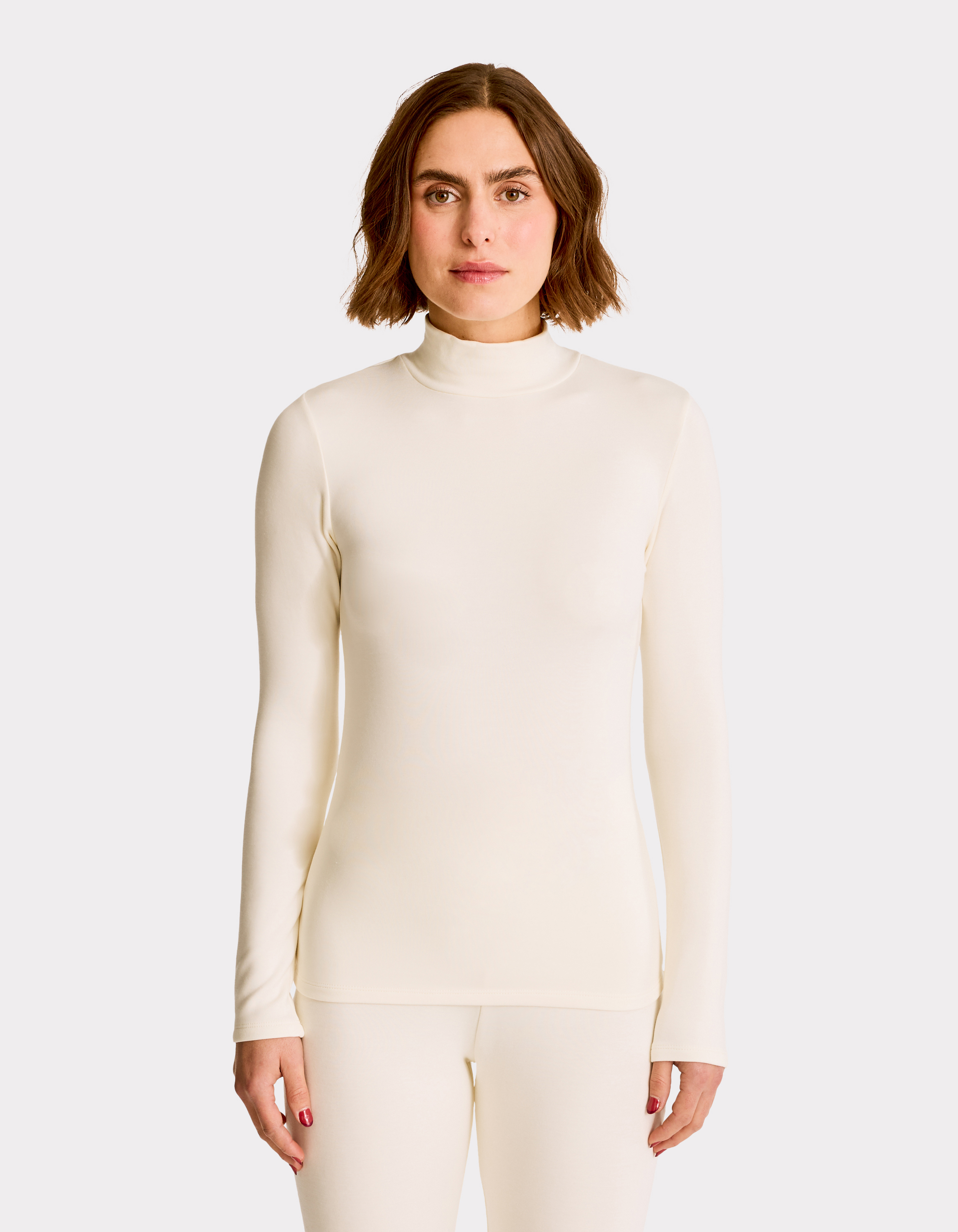 T-shirt thermique col roulé - écru - celio - Modalova