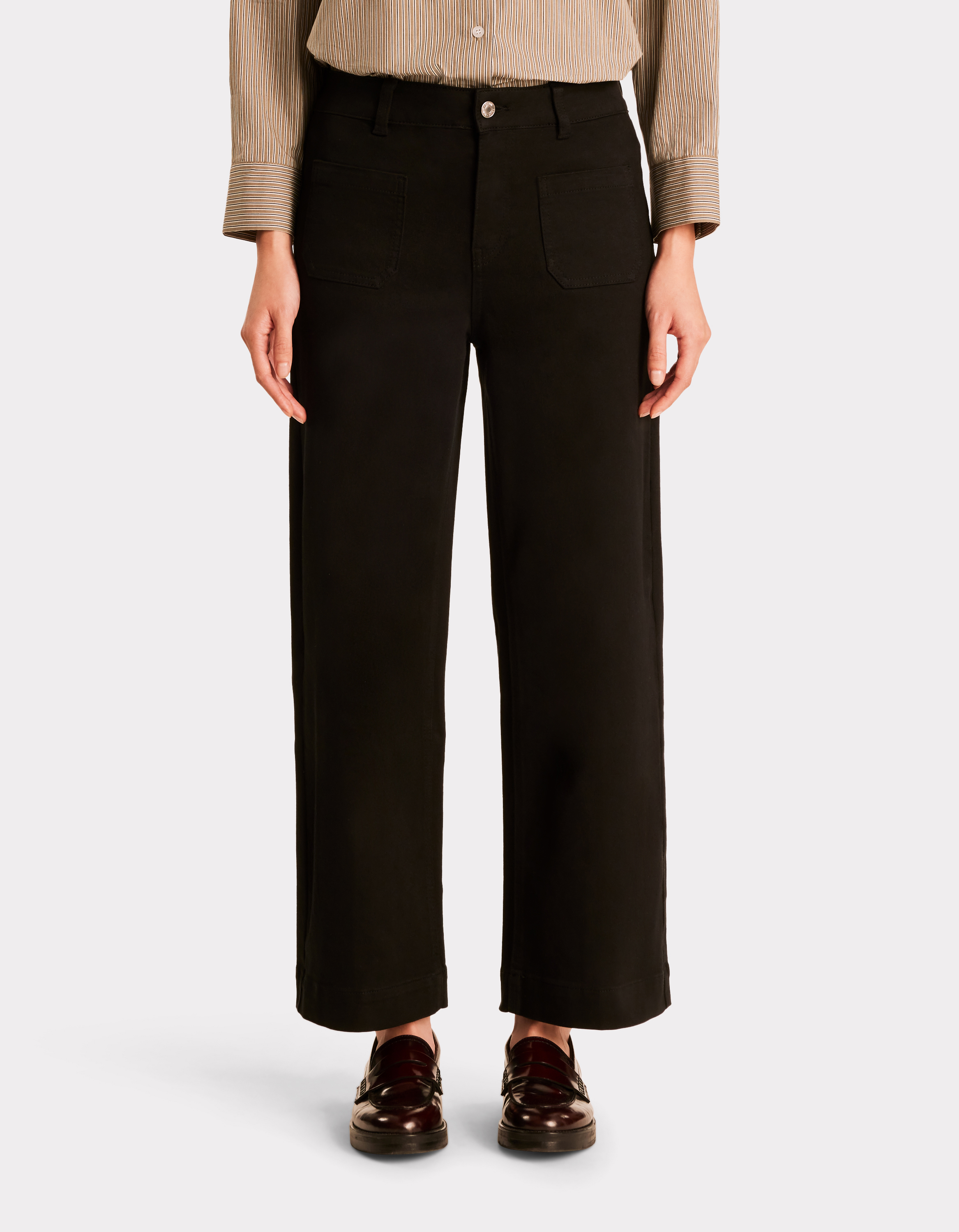 Pantalon large - noir - celio - Modalova