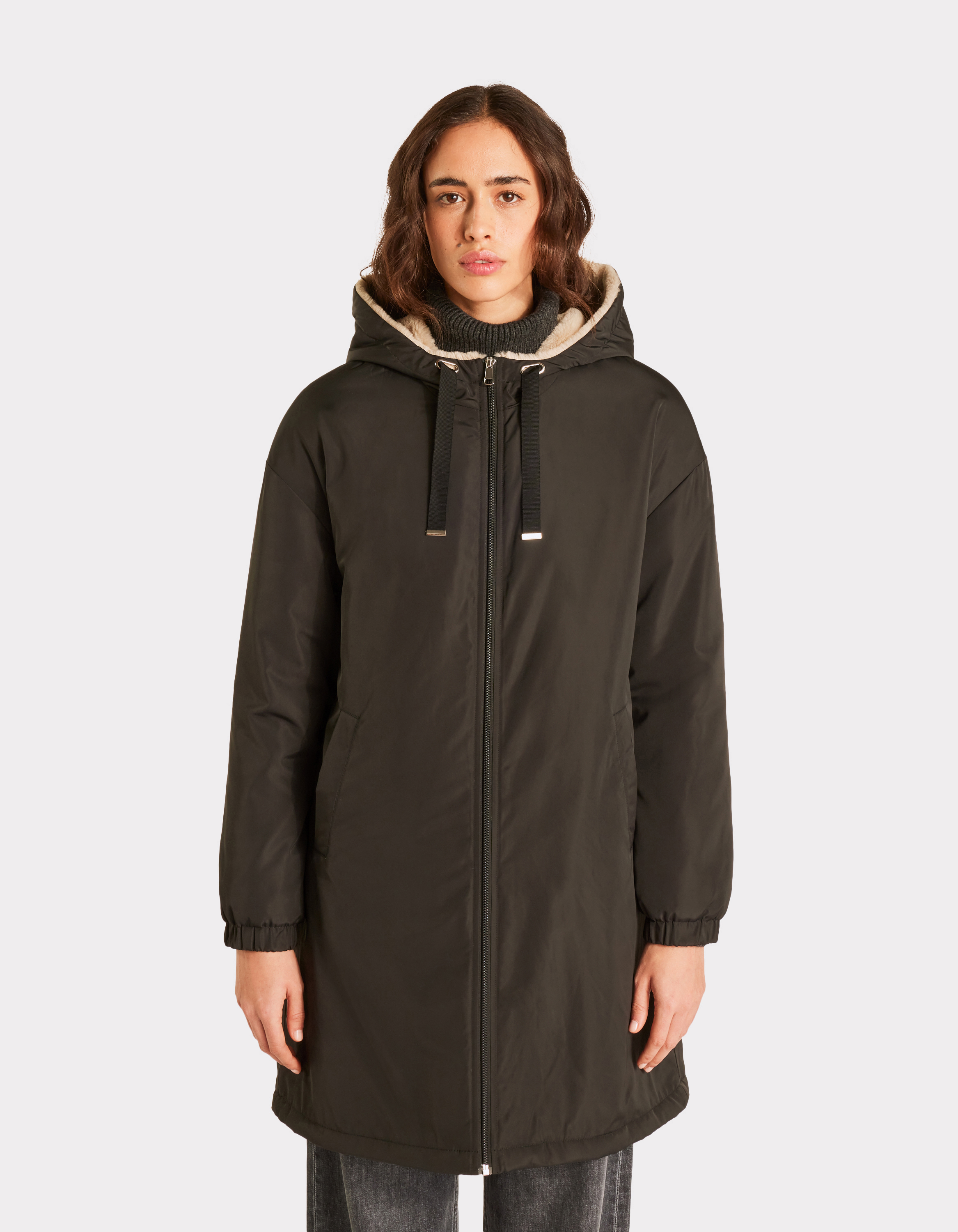 Parka longue avec intérieur duveteux - celio - Modalova