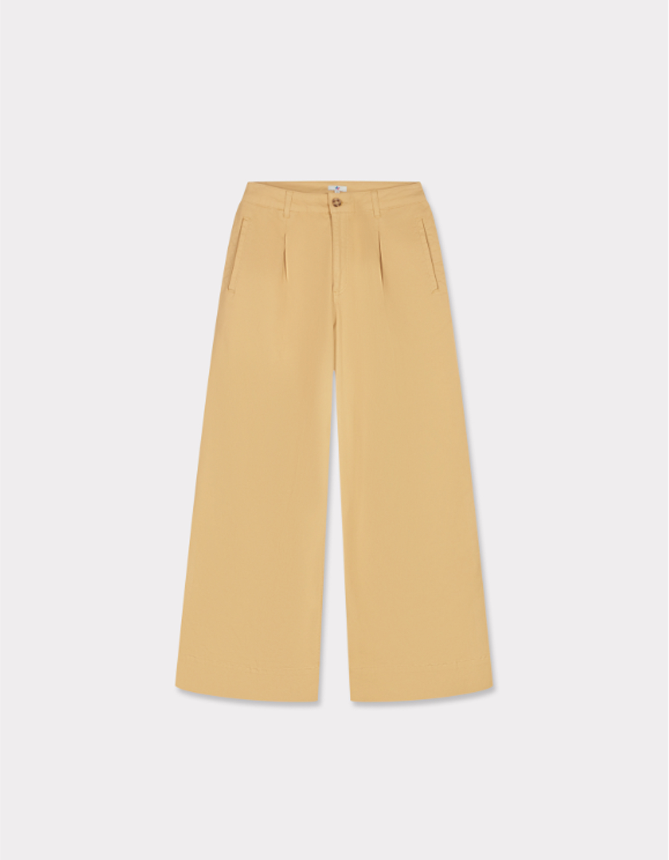 Pantalon long à pinces - jaune