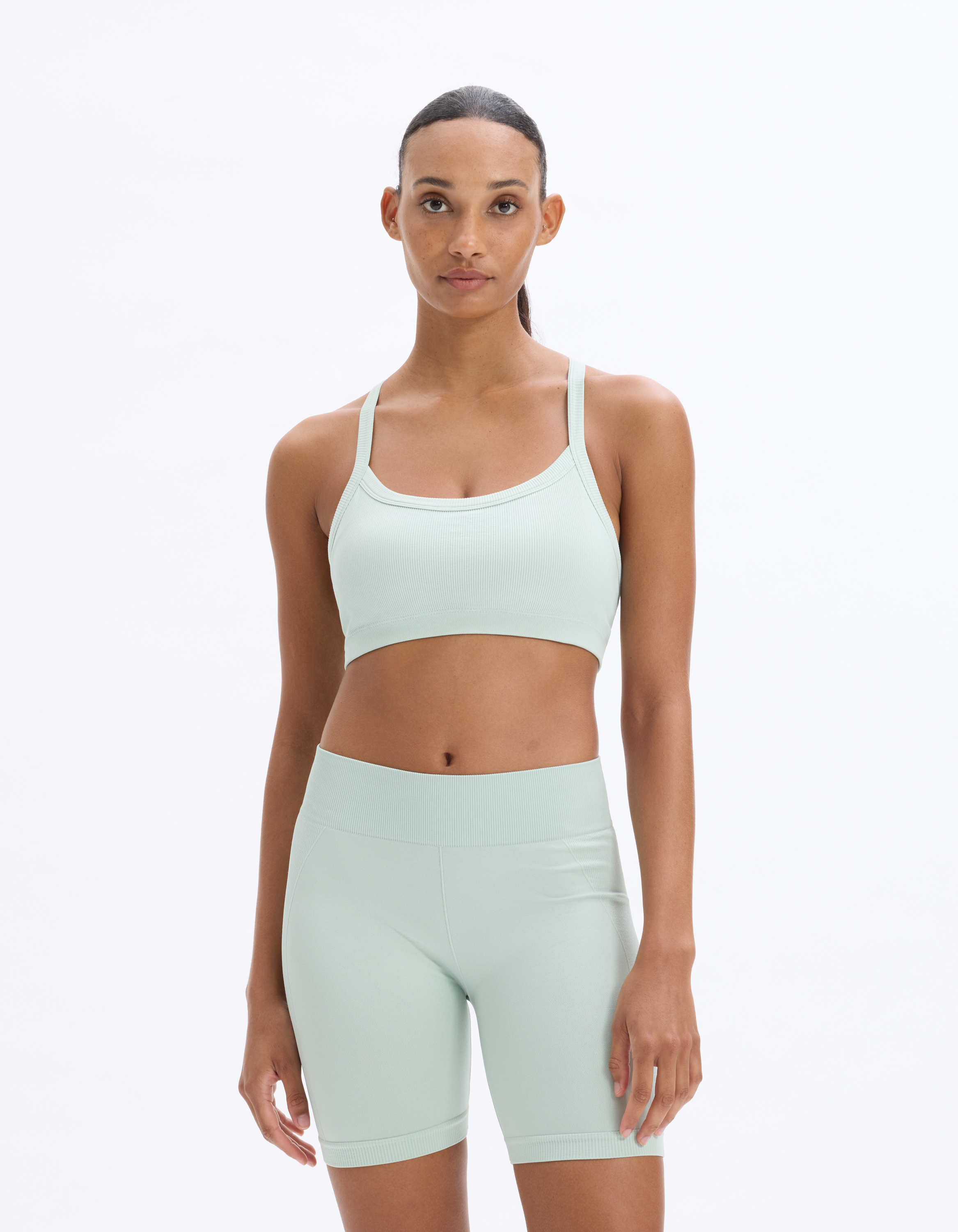 Top sans coutures à fines bretelles - vert - celio - Modalova