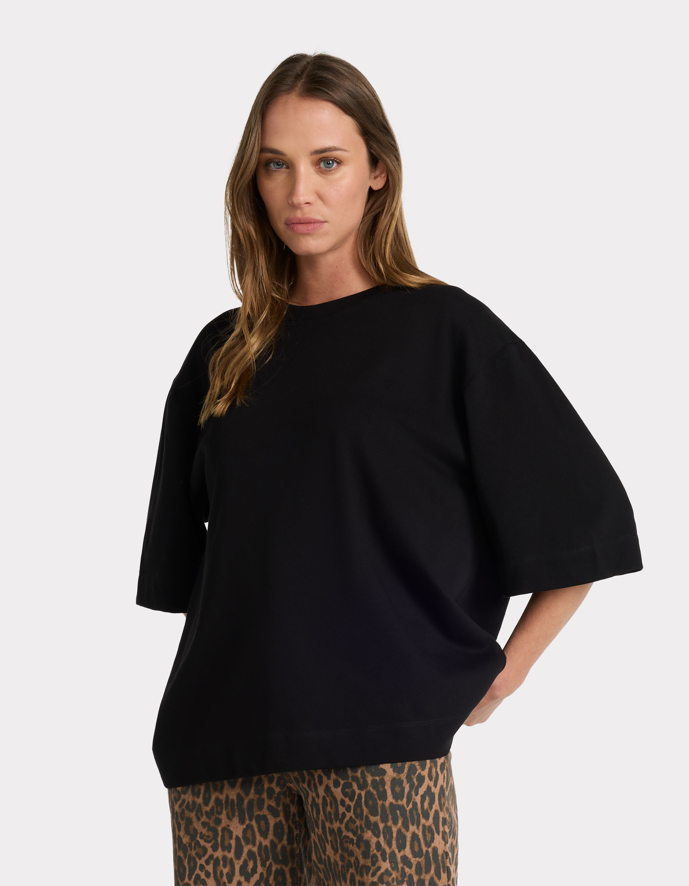 T-shirt en coton épais oversize - celio - Modalova