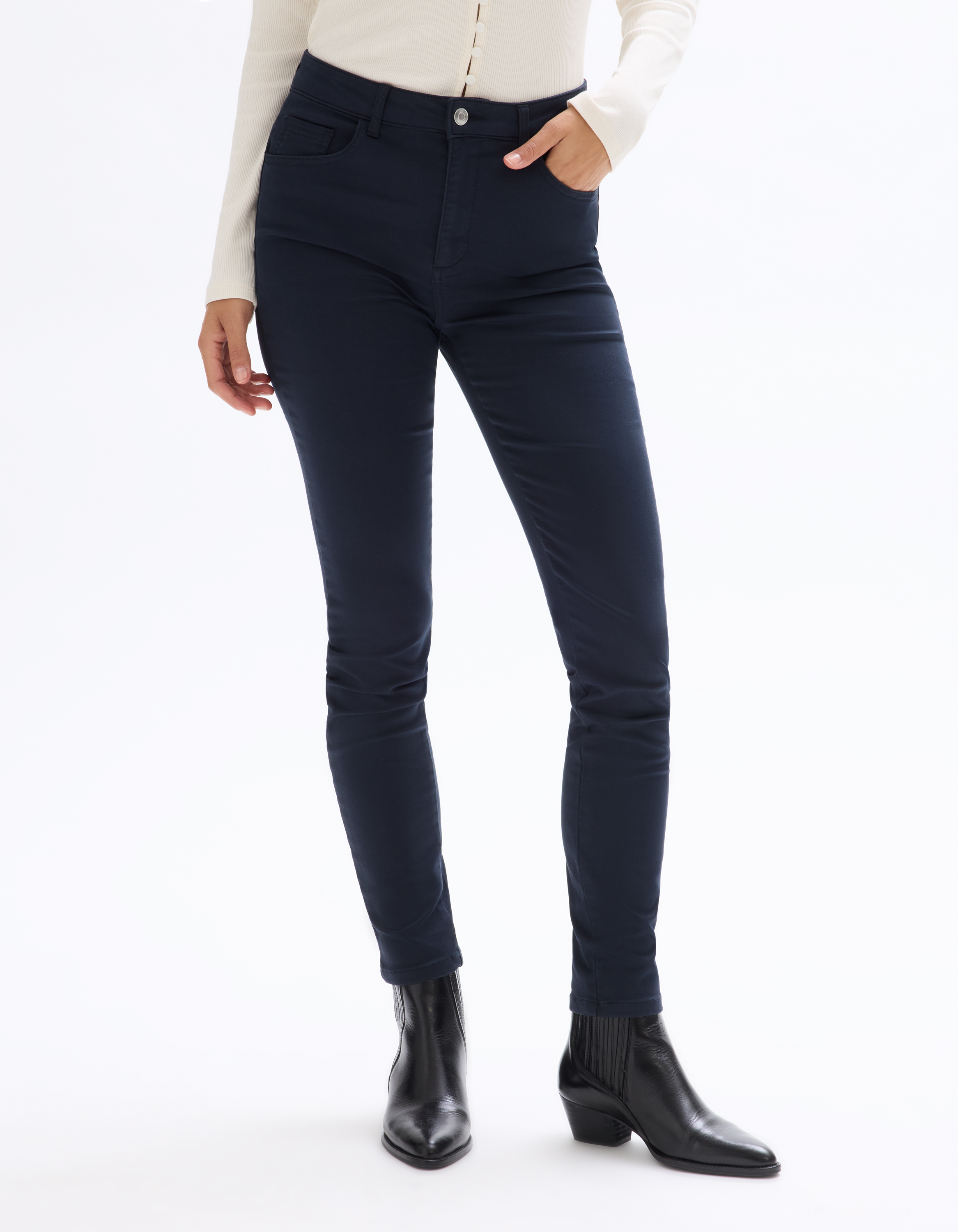 Pantalon slim ultrastretch - marine - celio - Modalova