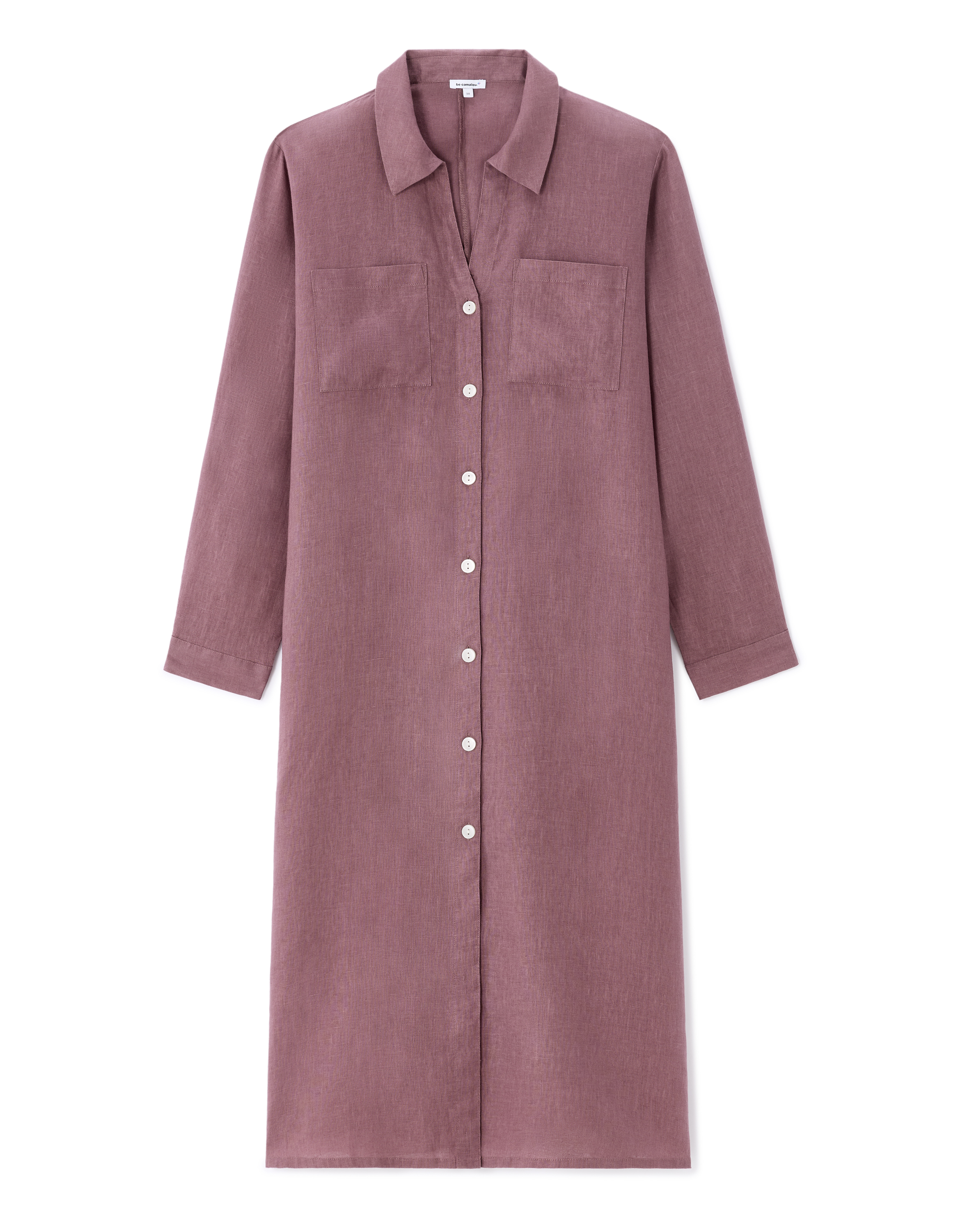 Robe longue en lin - violet