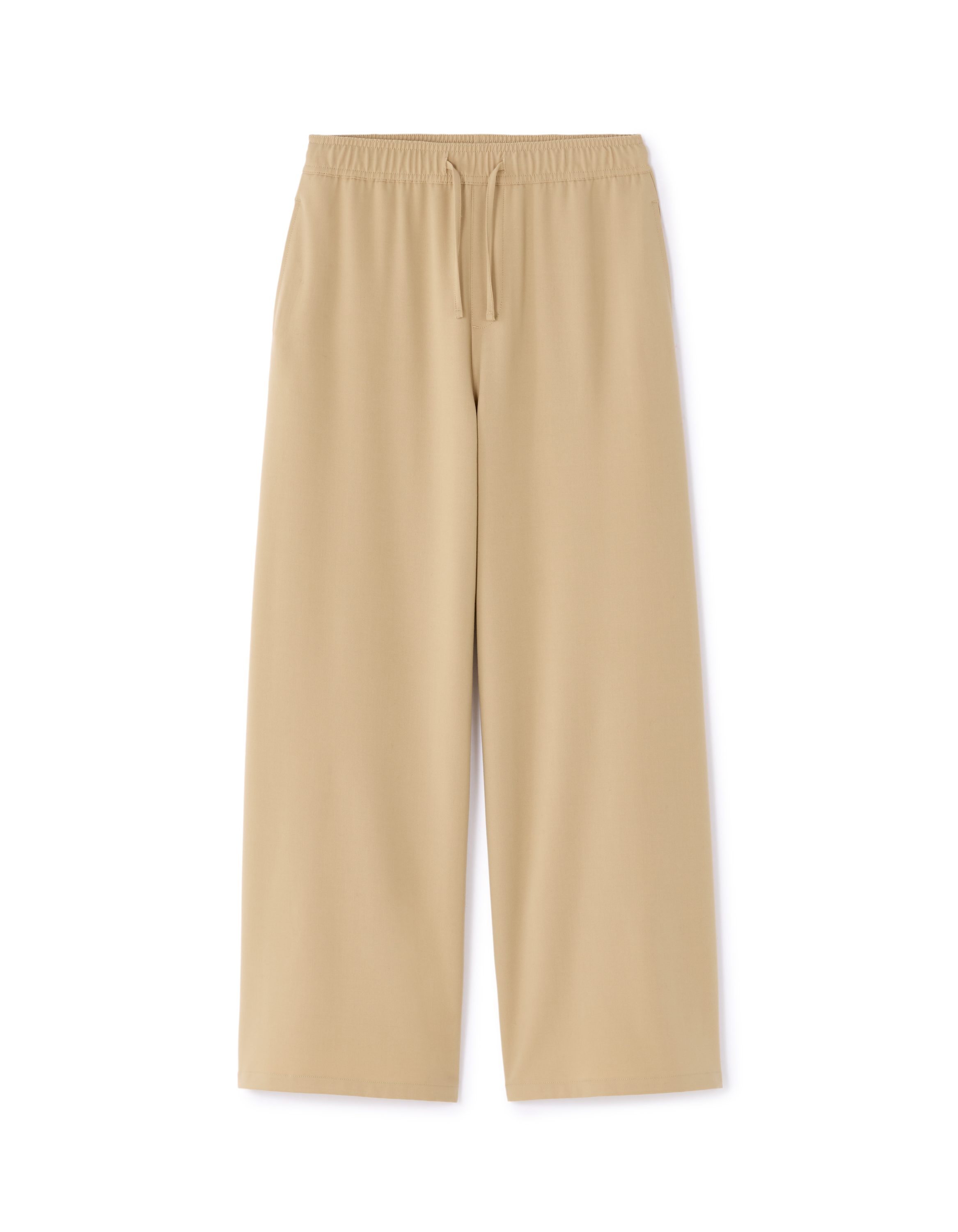 Pantalon large - beige