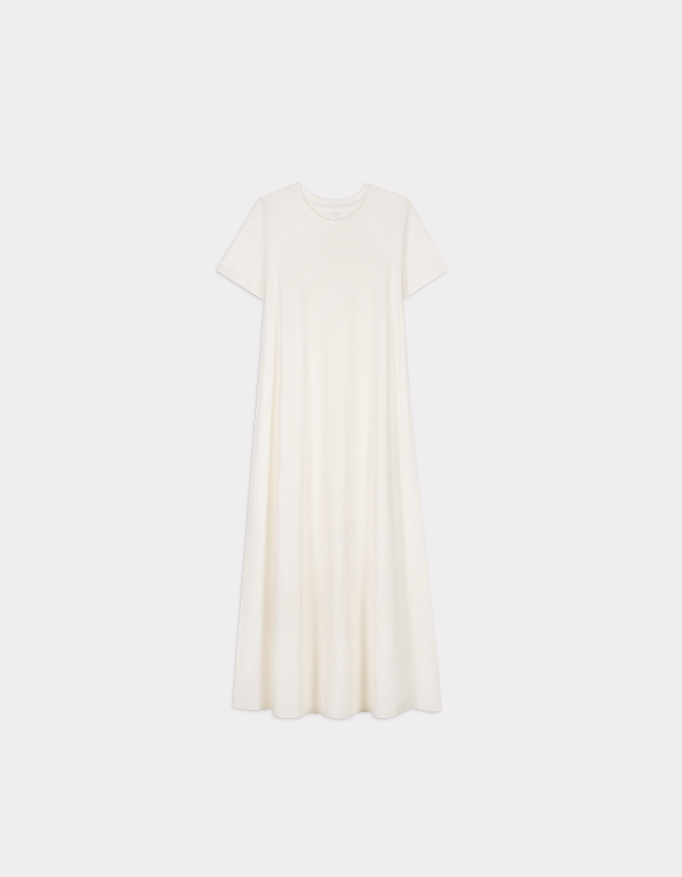 Robe longue en coton - écru