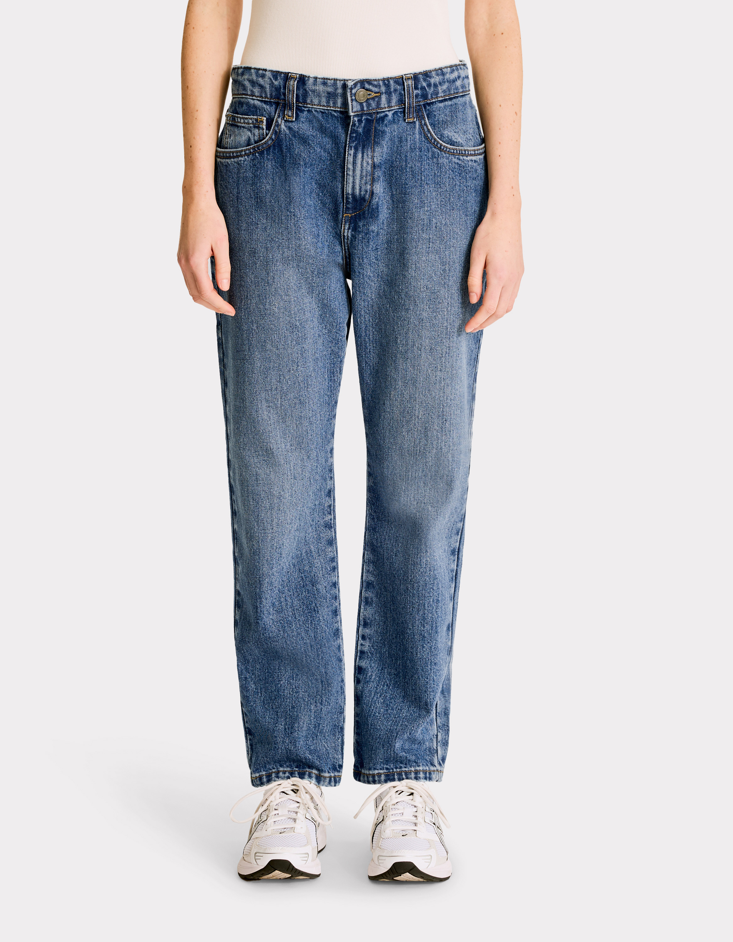 Jean droit taille normale - bleu foncé - celio - Modalova