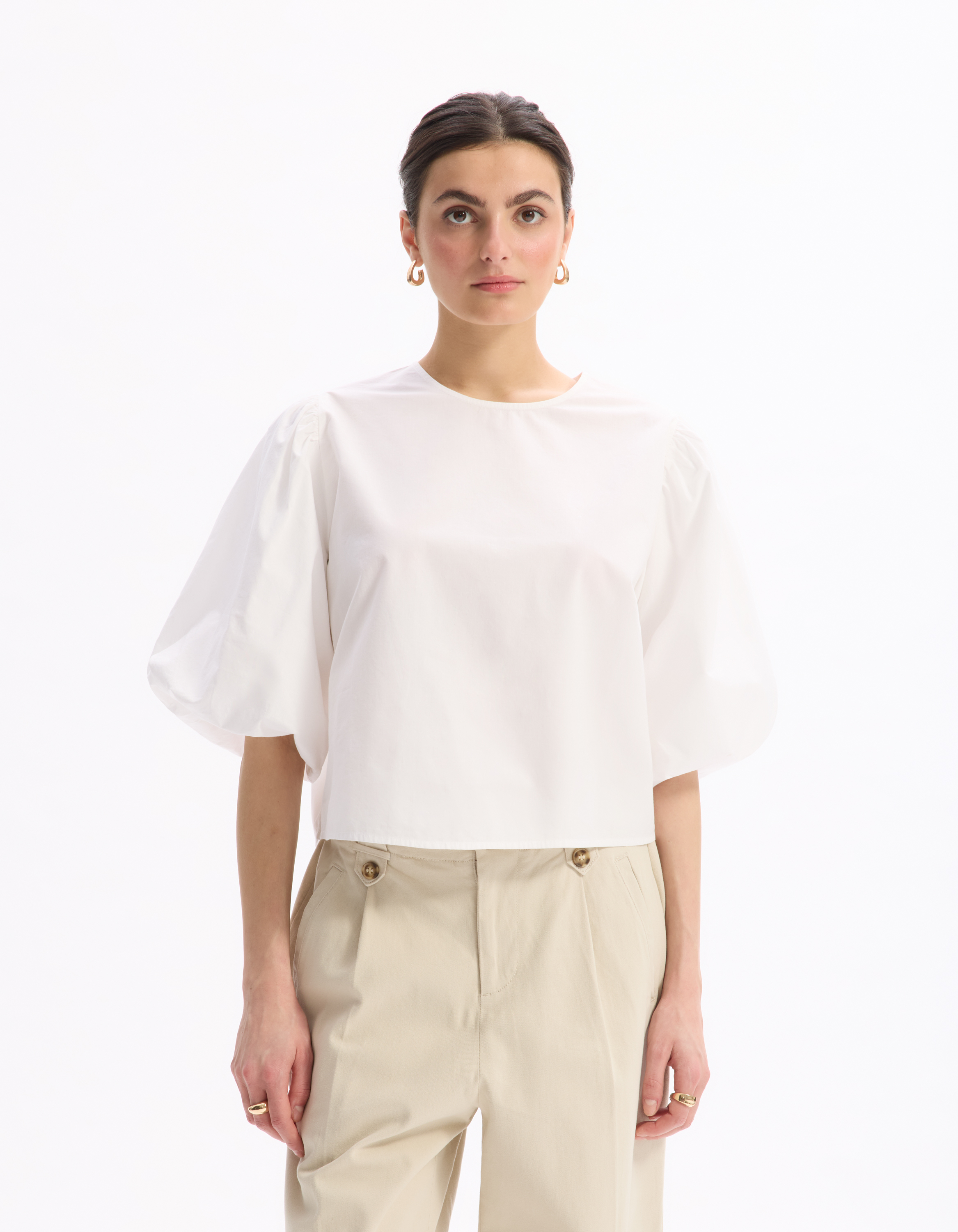 Blouse - blanc - celio - Modalova