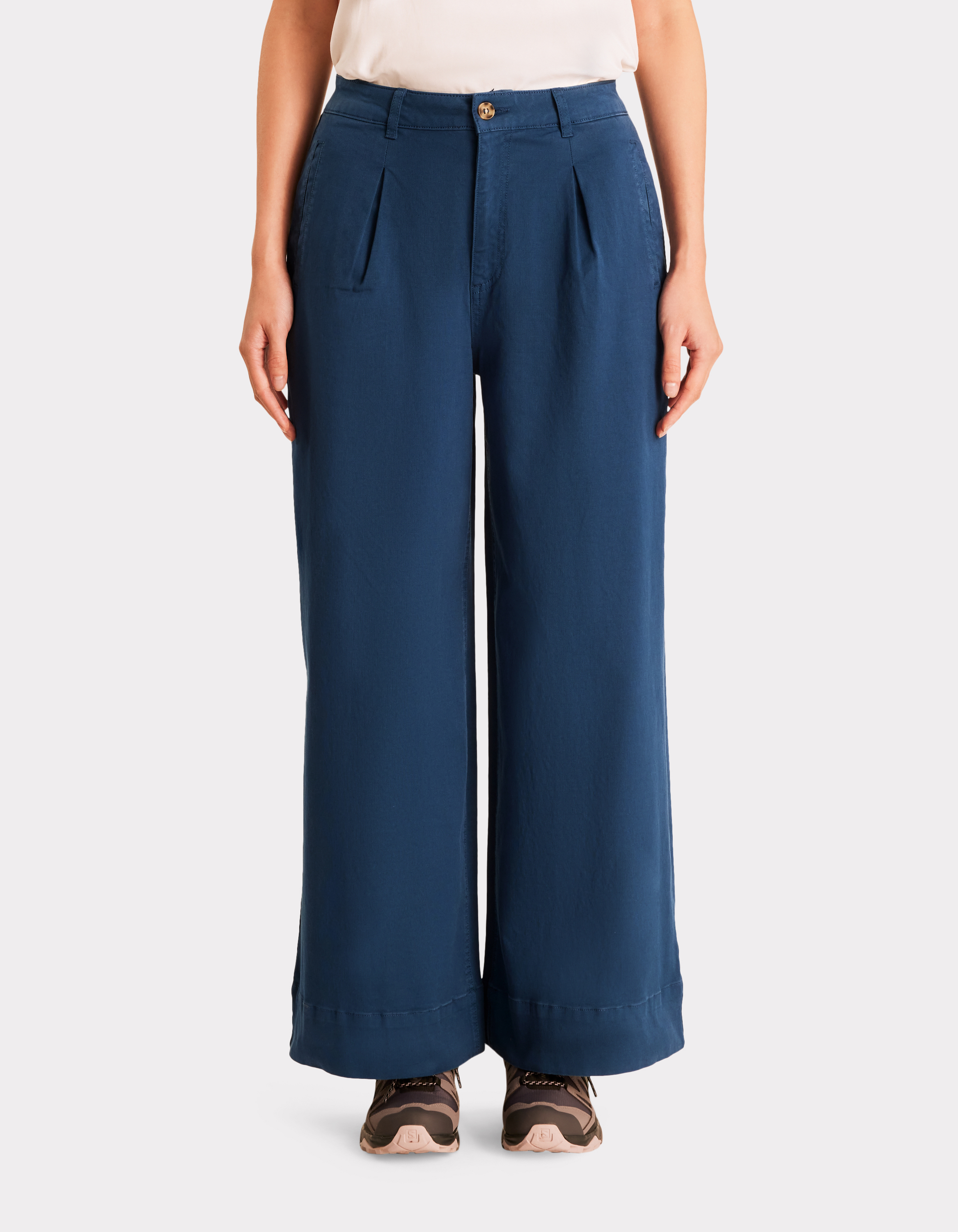 Pantalon long à pinces - bleu - celio - Modalova