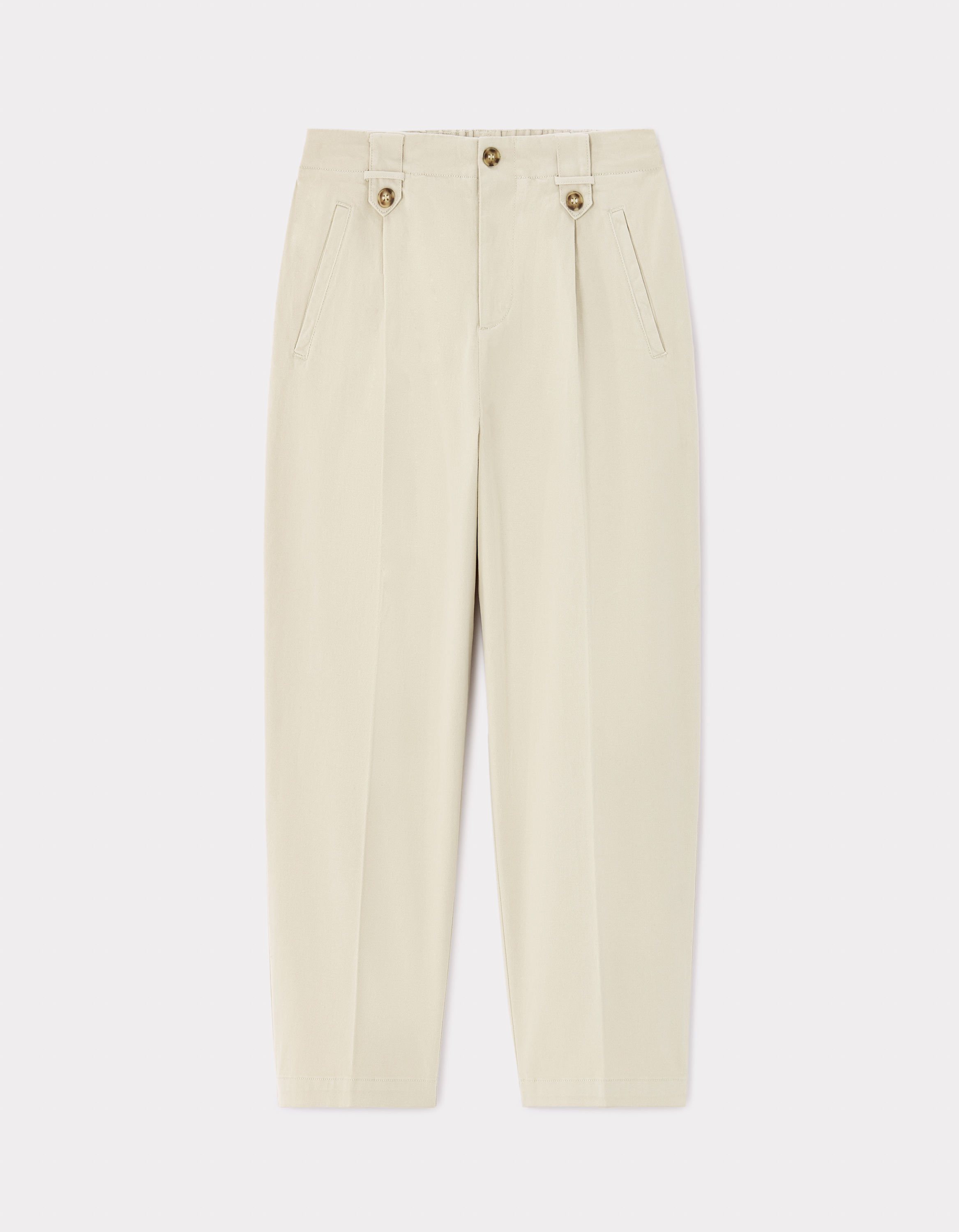 Pantalon cigarette - écru