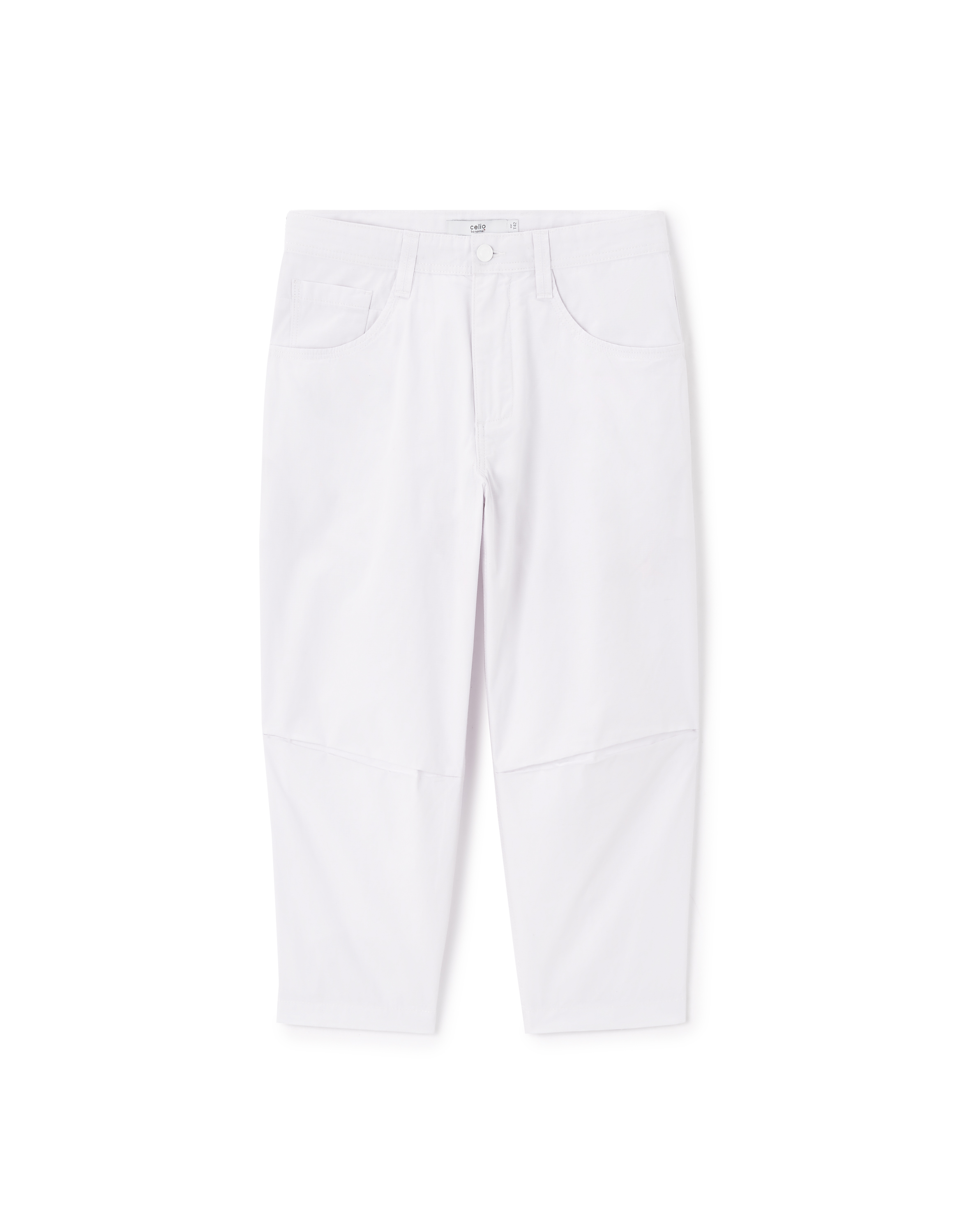 Pantacourt 100% coton - blanc