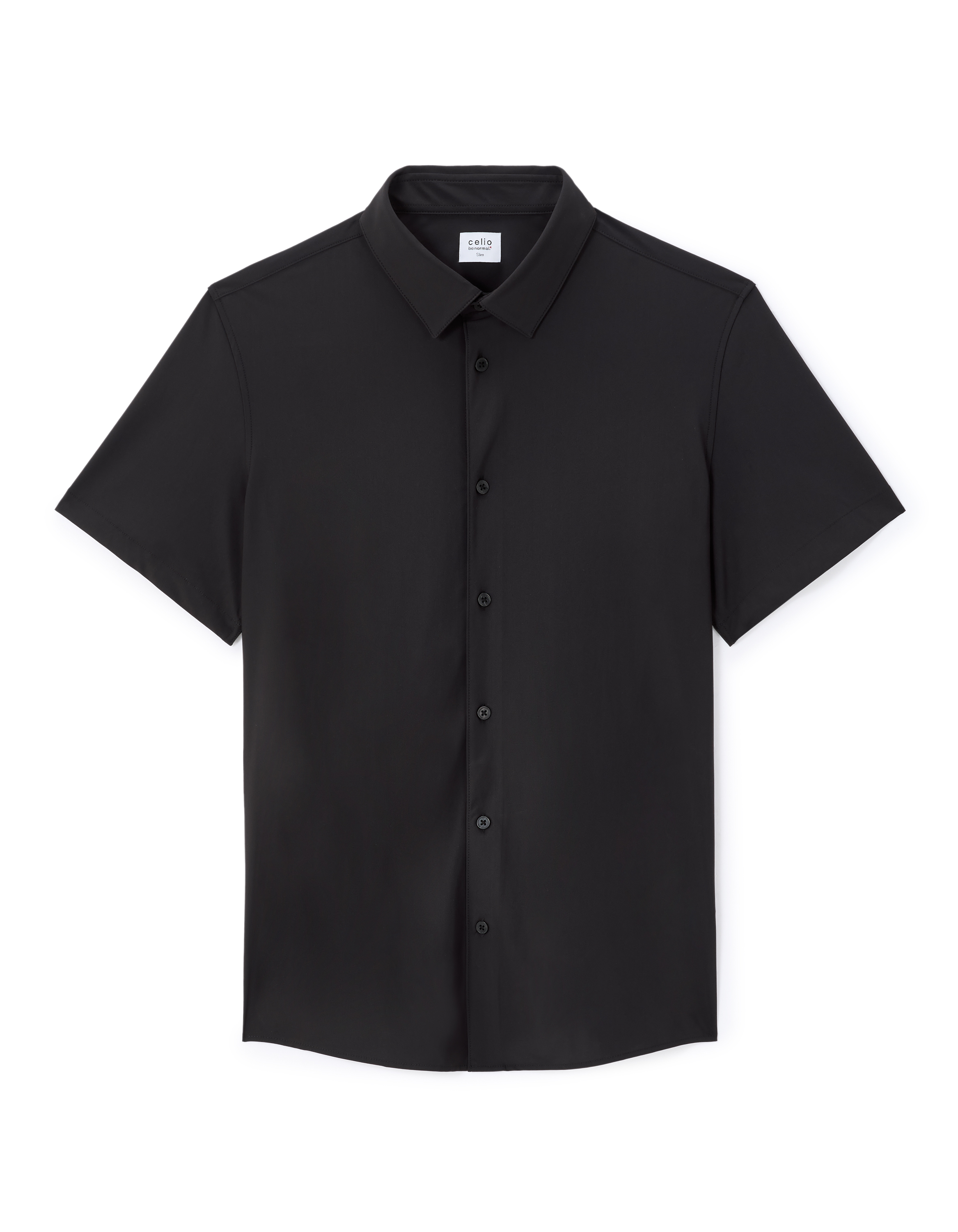Chemisette slim stretch - noir