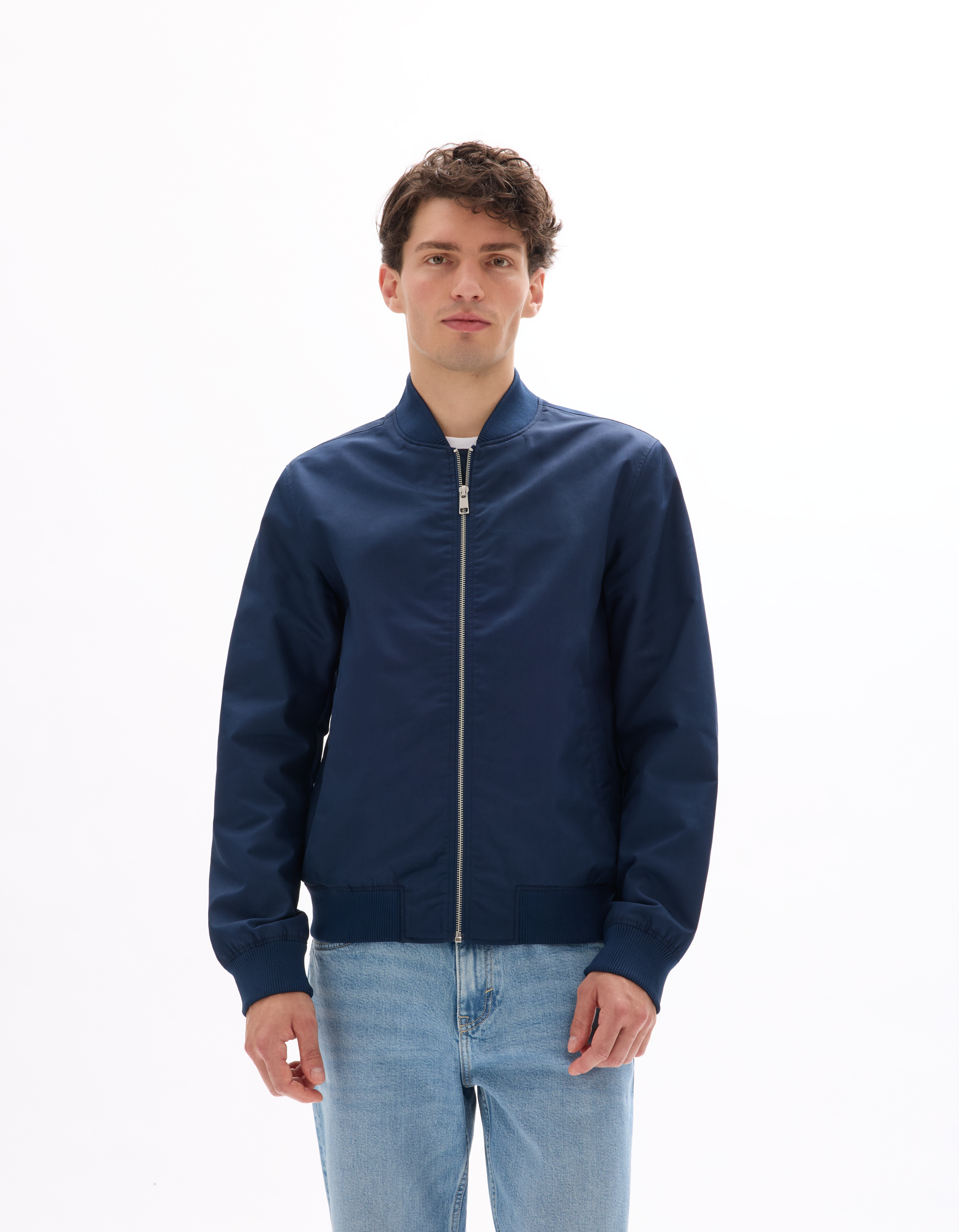 Bomber léger - marine - camaieu - Modalova